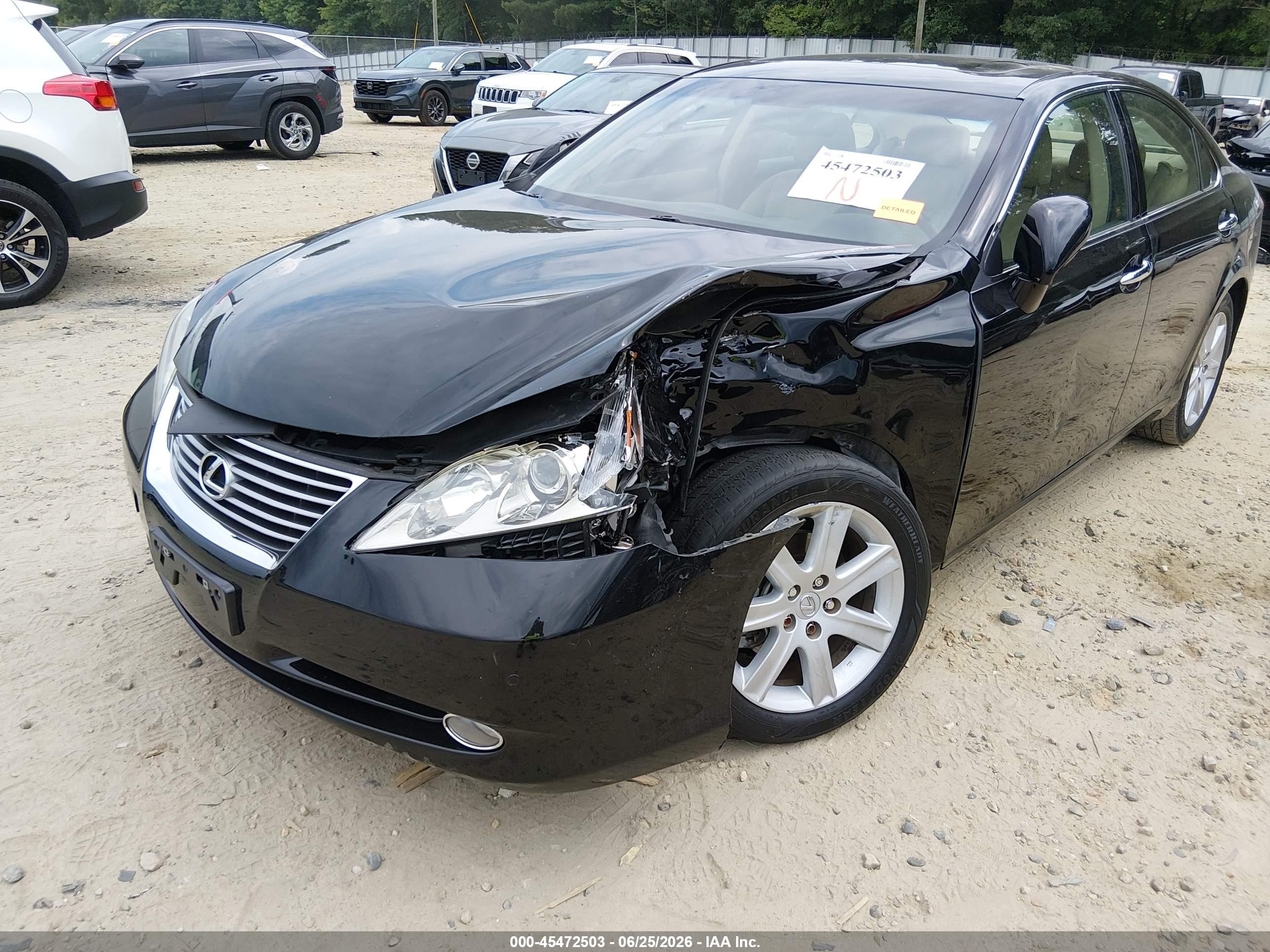 2007 Lexus Es 350   Black vin: JTHBJ46G172118332