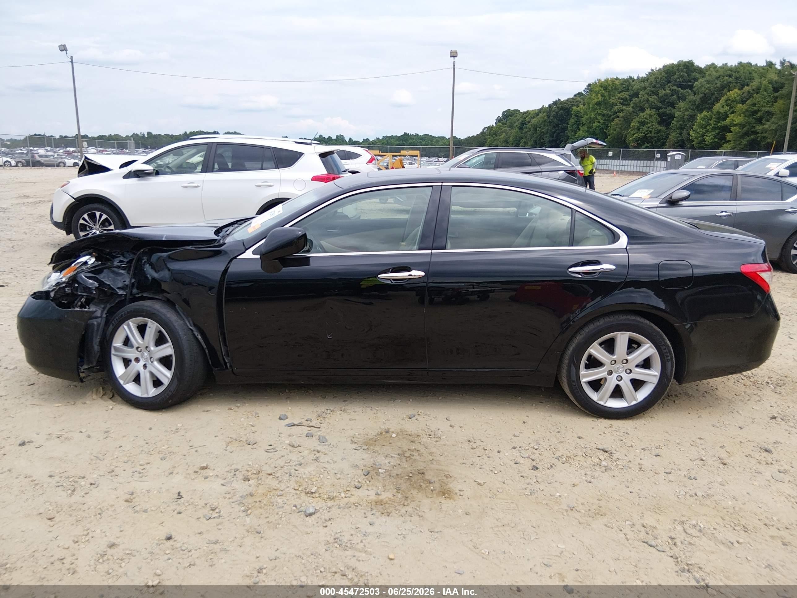 2007 Lexus Es 350   Black vin: JTHBJ46G172118332
