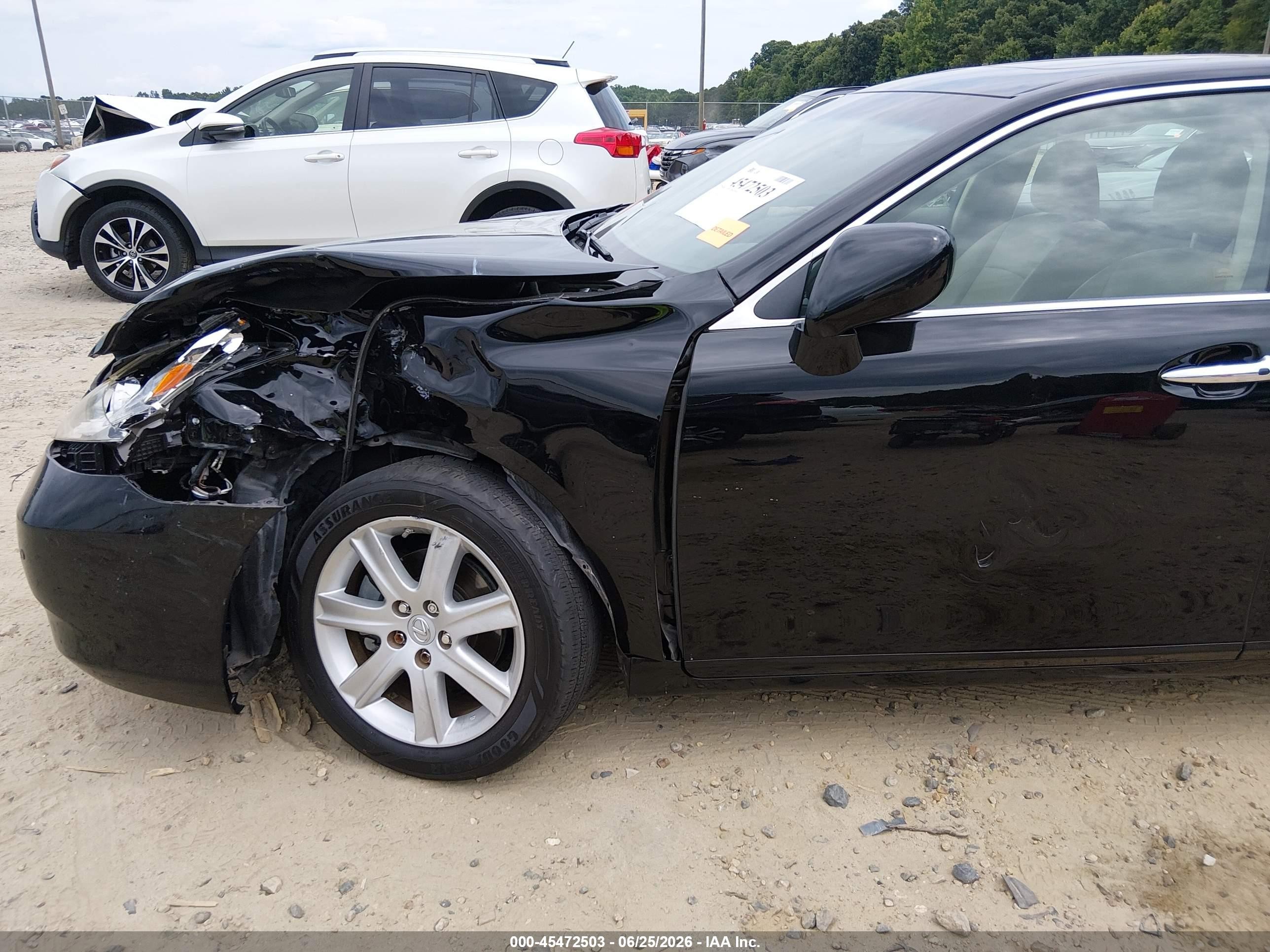 2007 Lexus Es 350   Black vin: JTHBJ46G172118332
