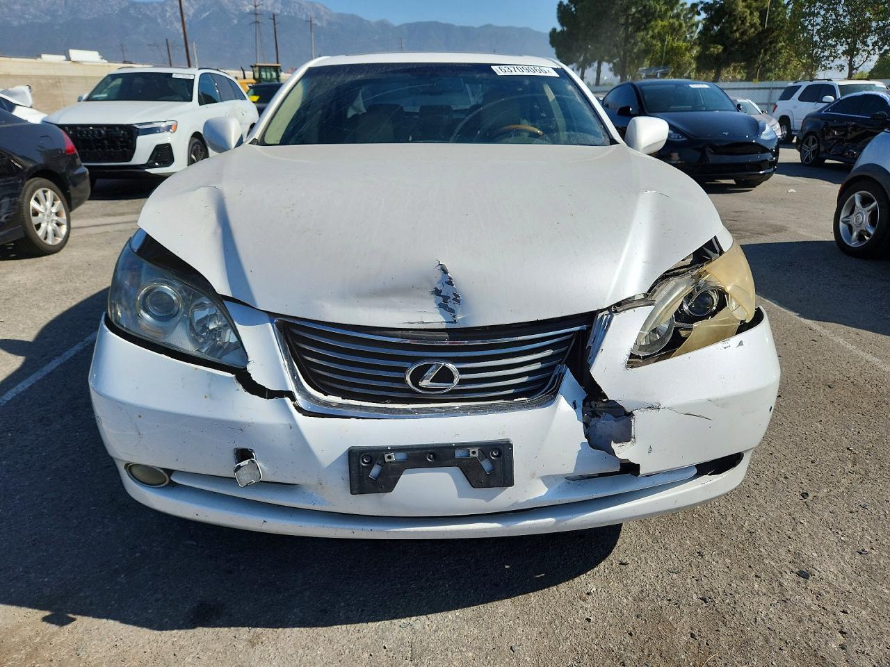 2007 Lexus Es 350 White vin: JTHBJ46G172119822
