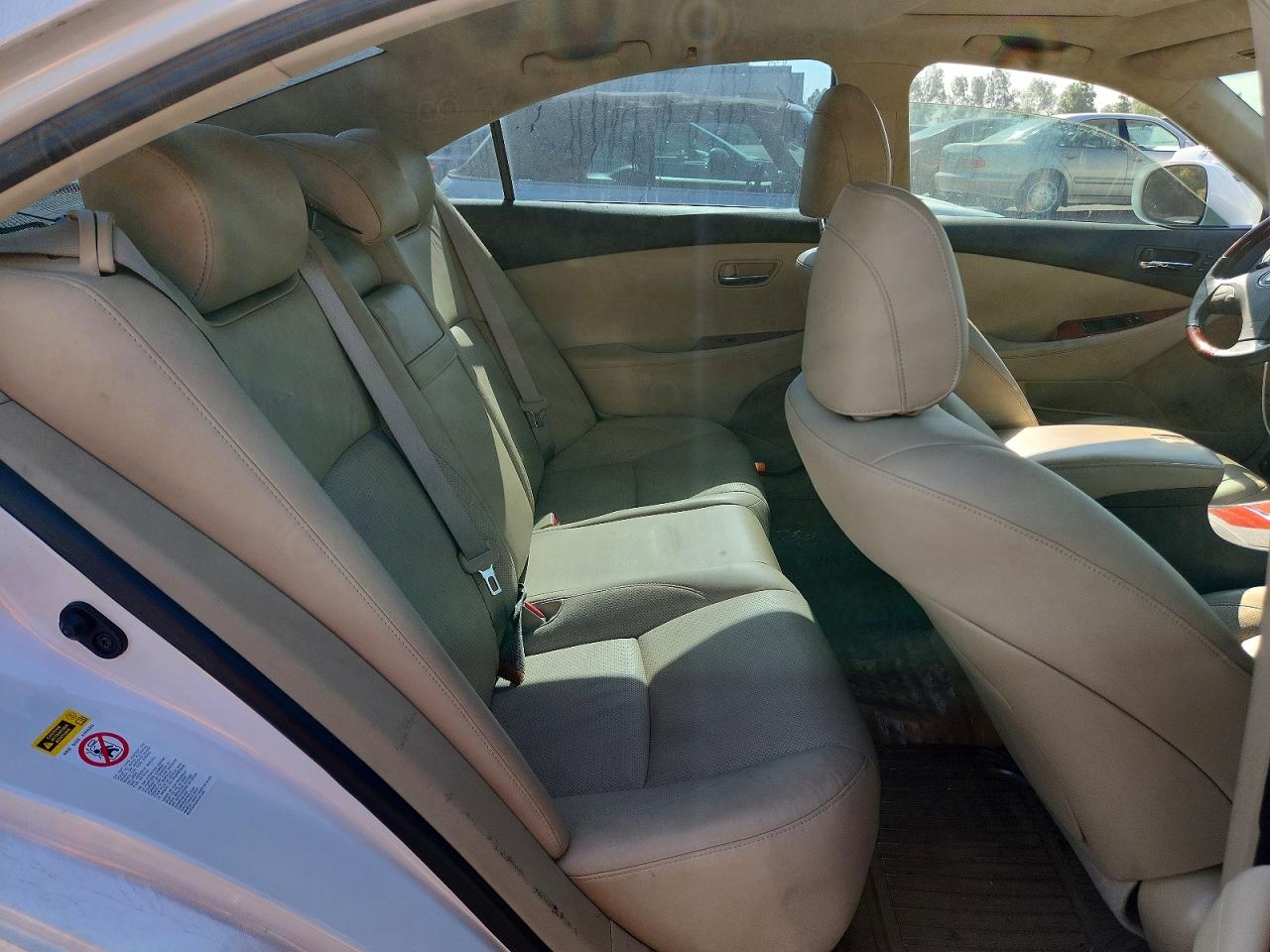 2007 Lexus Es 350 White vin: JTHBJ46G172119822