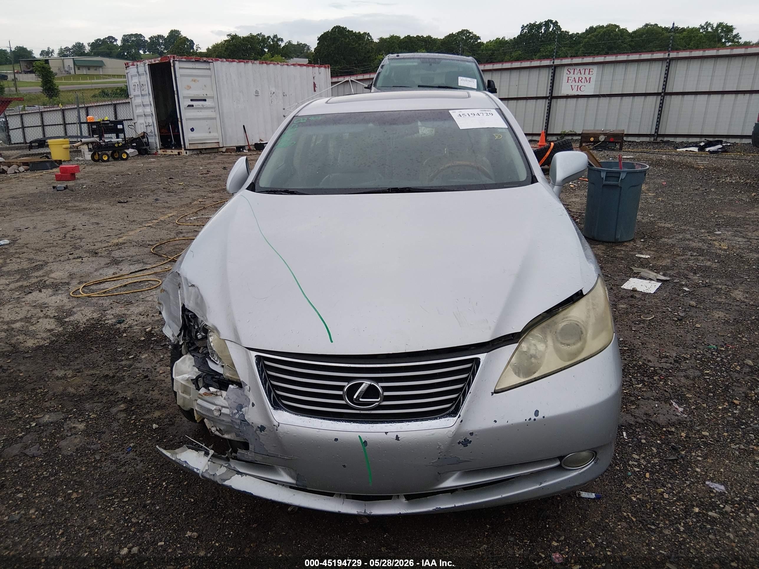 2007 Lexus Es 350   Silver vin: JTHBJ46G172120498