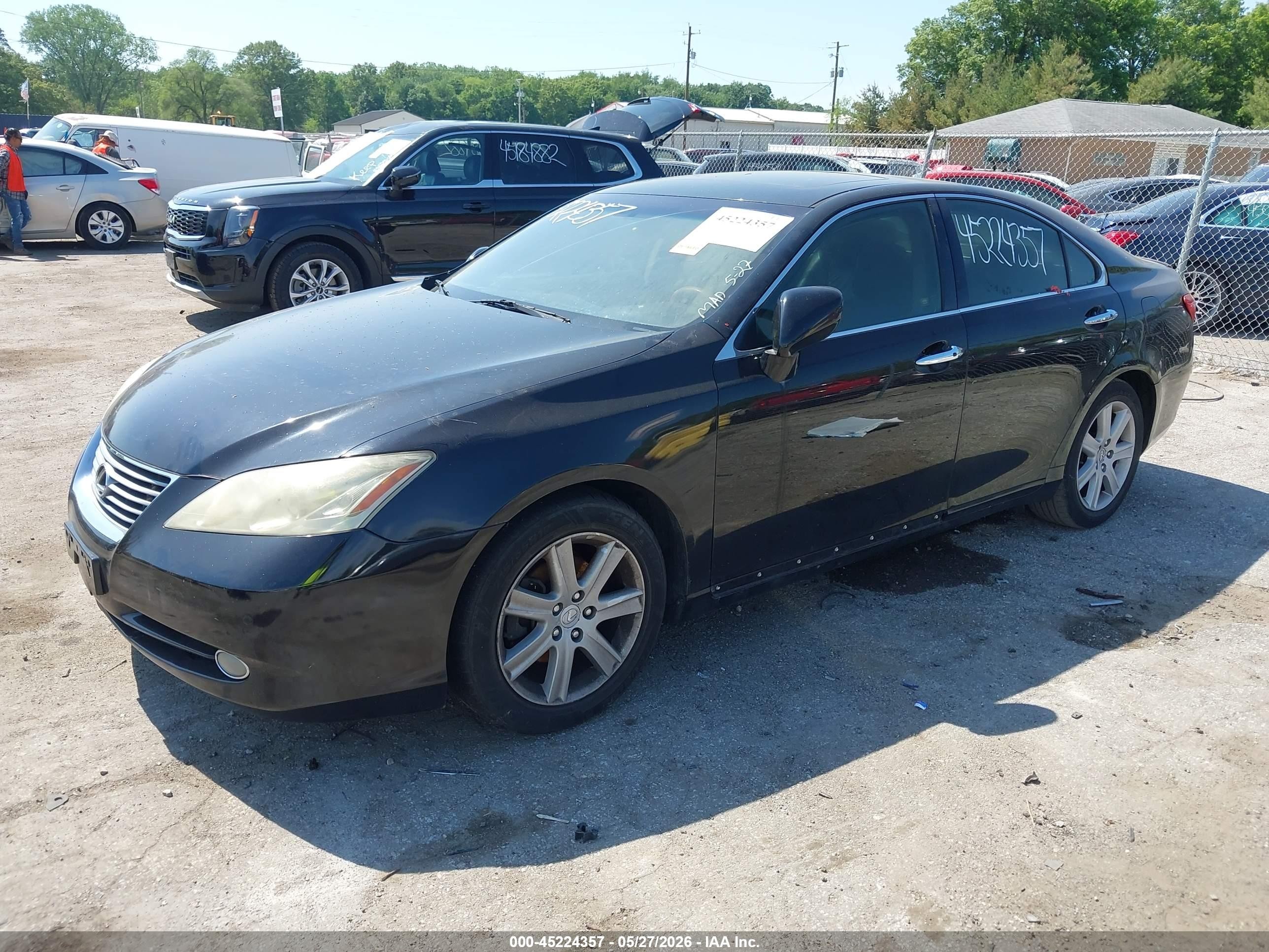 2007 Lexus Es 350   Black vin: JTHBJ46G172136667