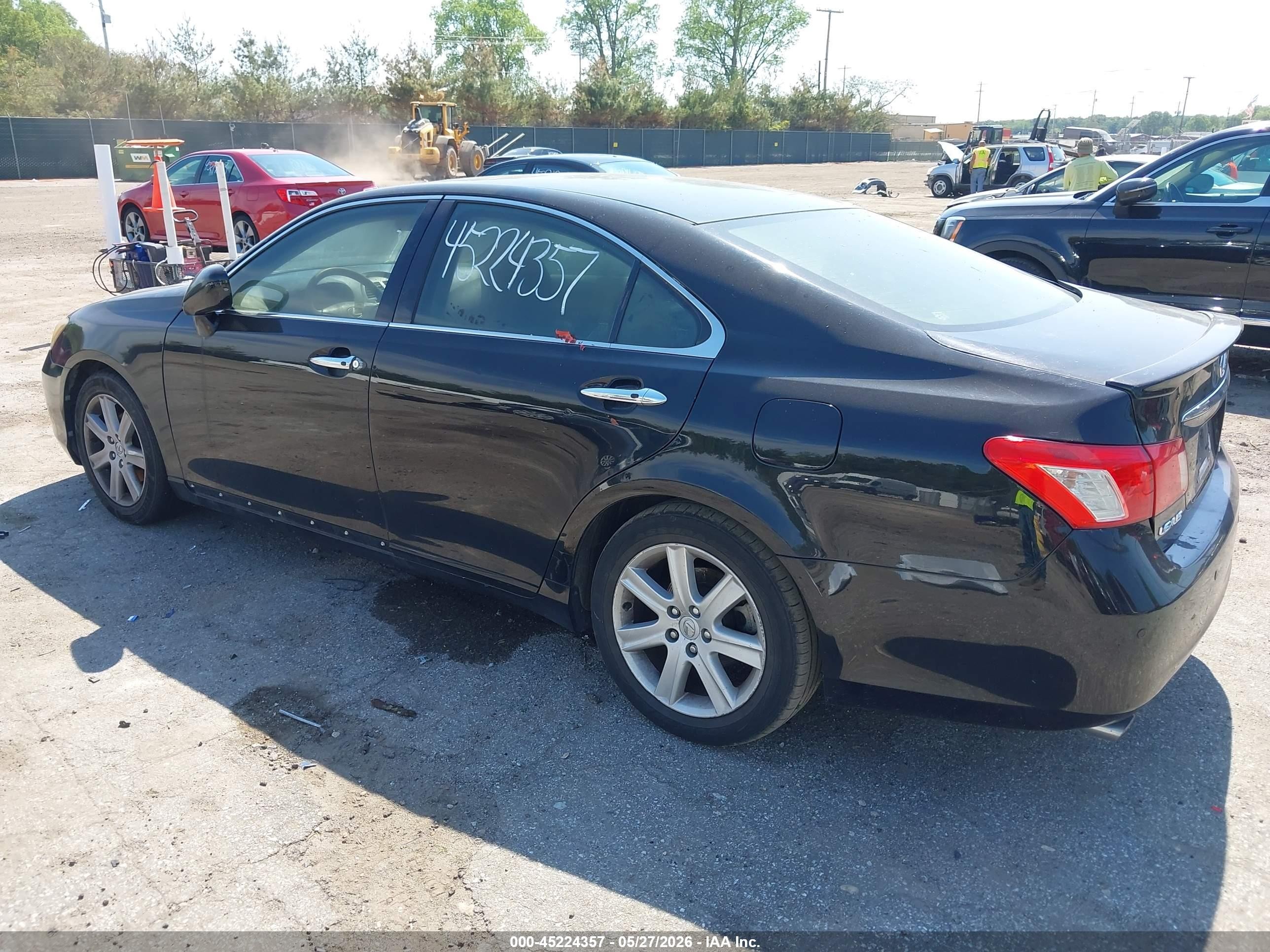 2007 Lexus Es 350   Black vin: JTHBJ46G172136667