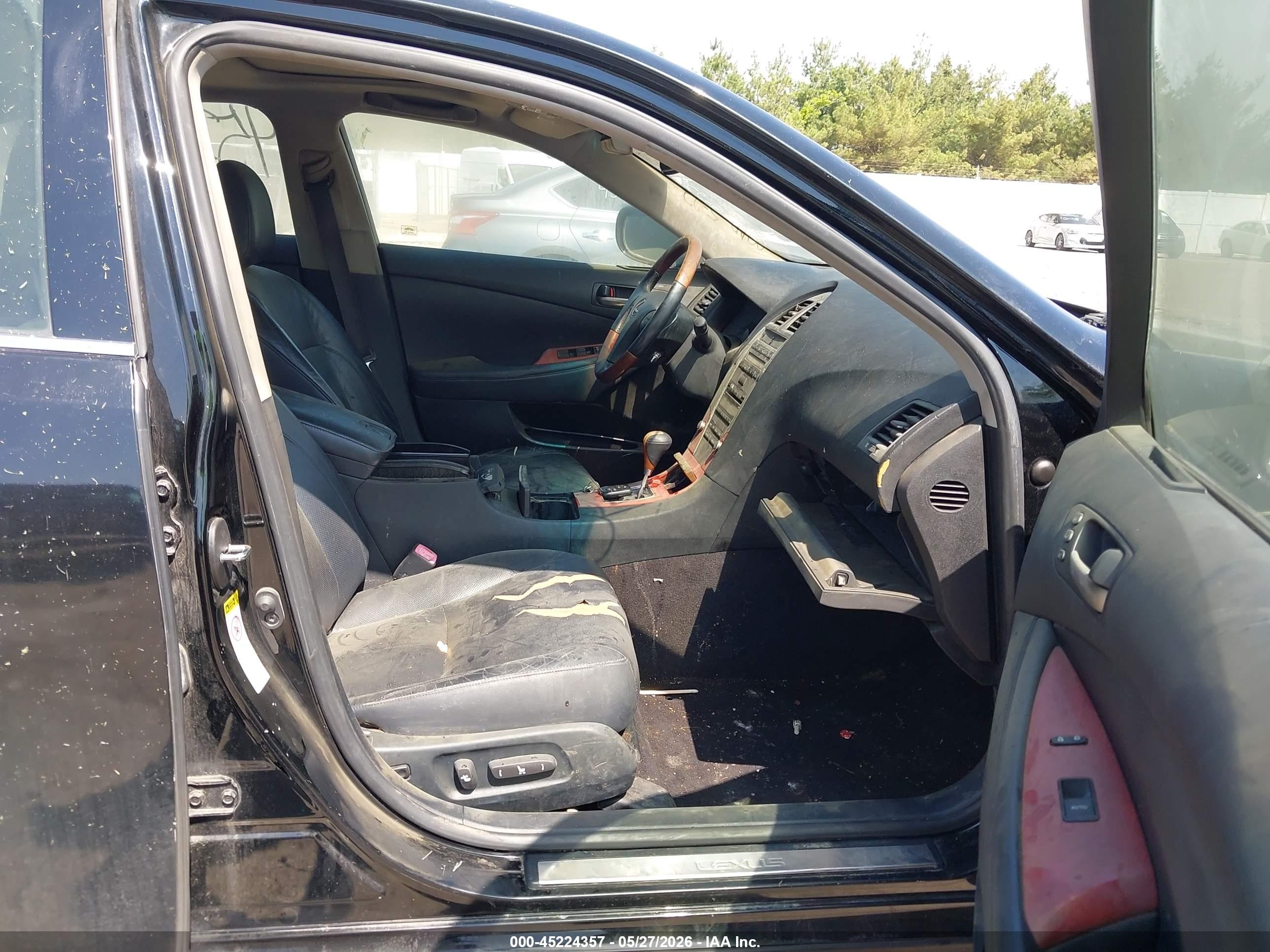 2007 Lexus Es 350   Black vin: JTHBJ46G172136667