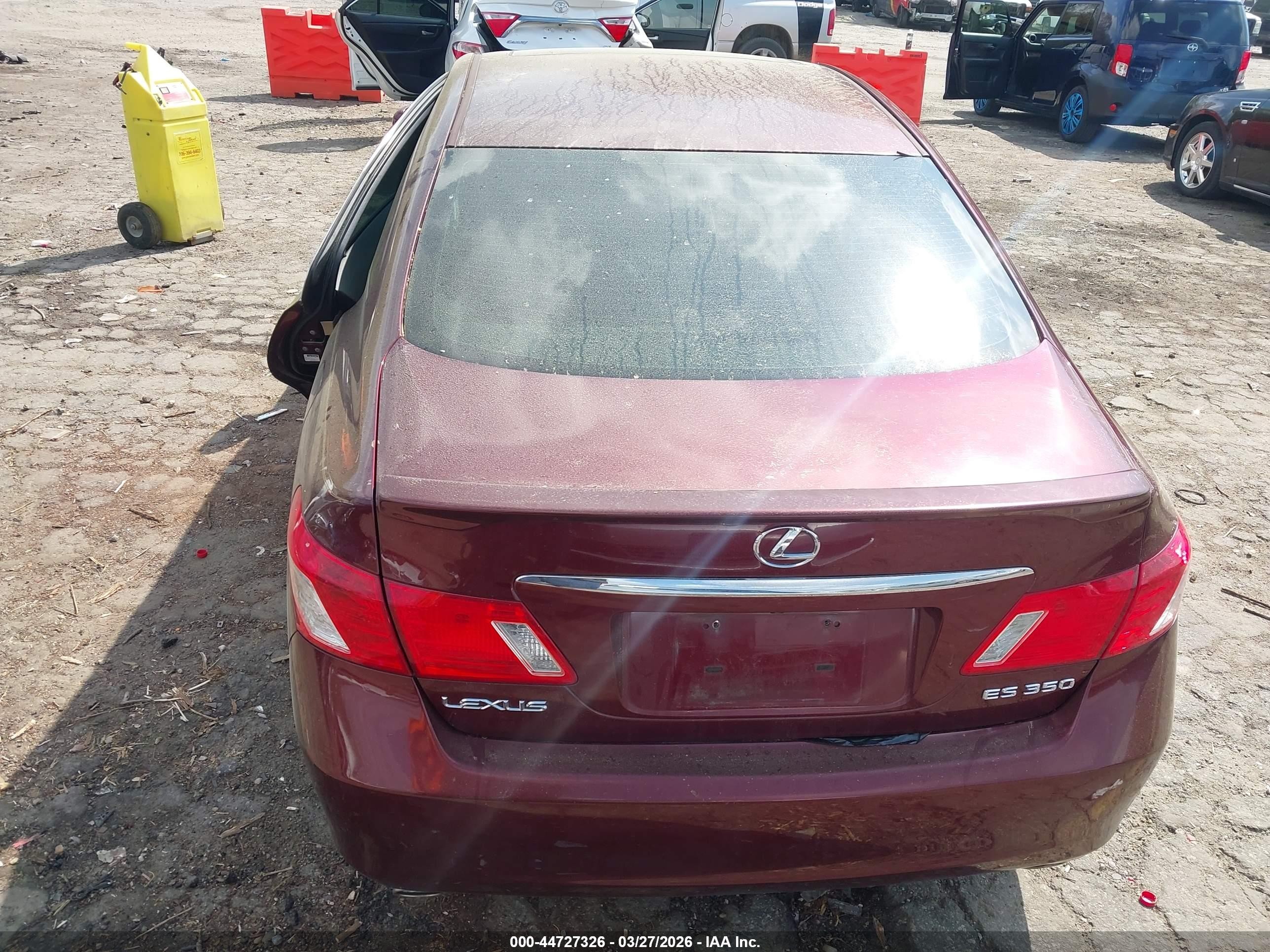 2007 Lexus Es 350   Бордовый vin: JTHBJ46G172138743