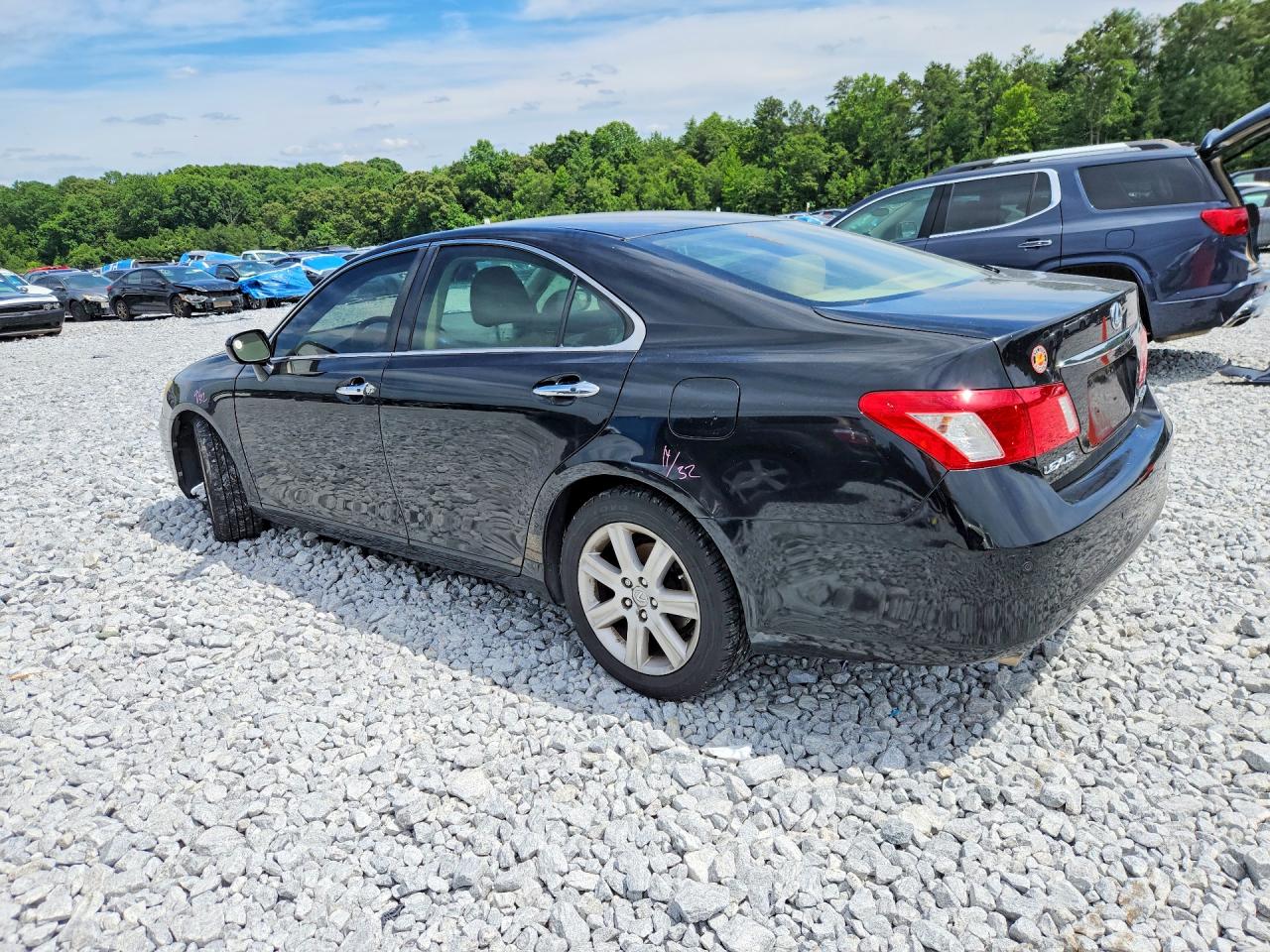 2008 Lexus Es 350 Black vin: JTHBJ46G182176314