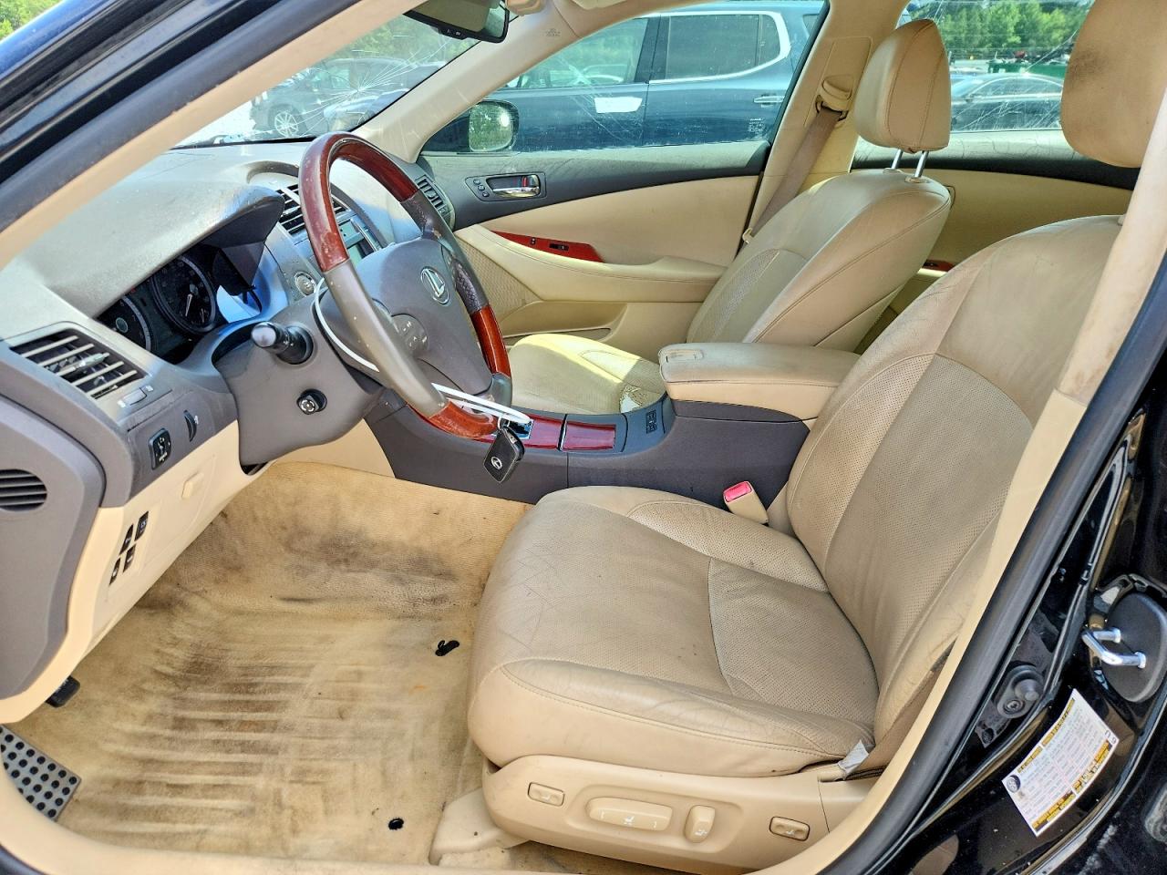 2008 Lexus Es 350 Black vin: JTHBJ46G182176314