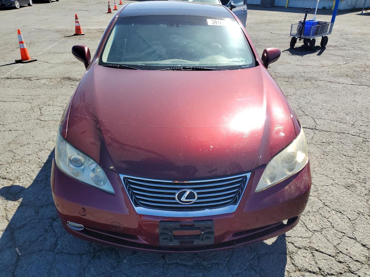 2008 Lexus Es 350 Maroon vin: JTHBJ46G182194876
