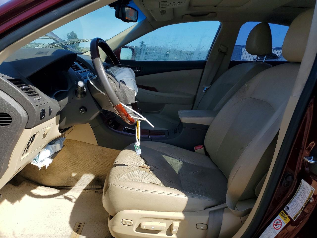 2008 Lexus Es 350 Maroon vin: JTHBJ46G182194876