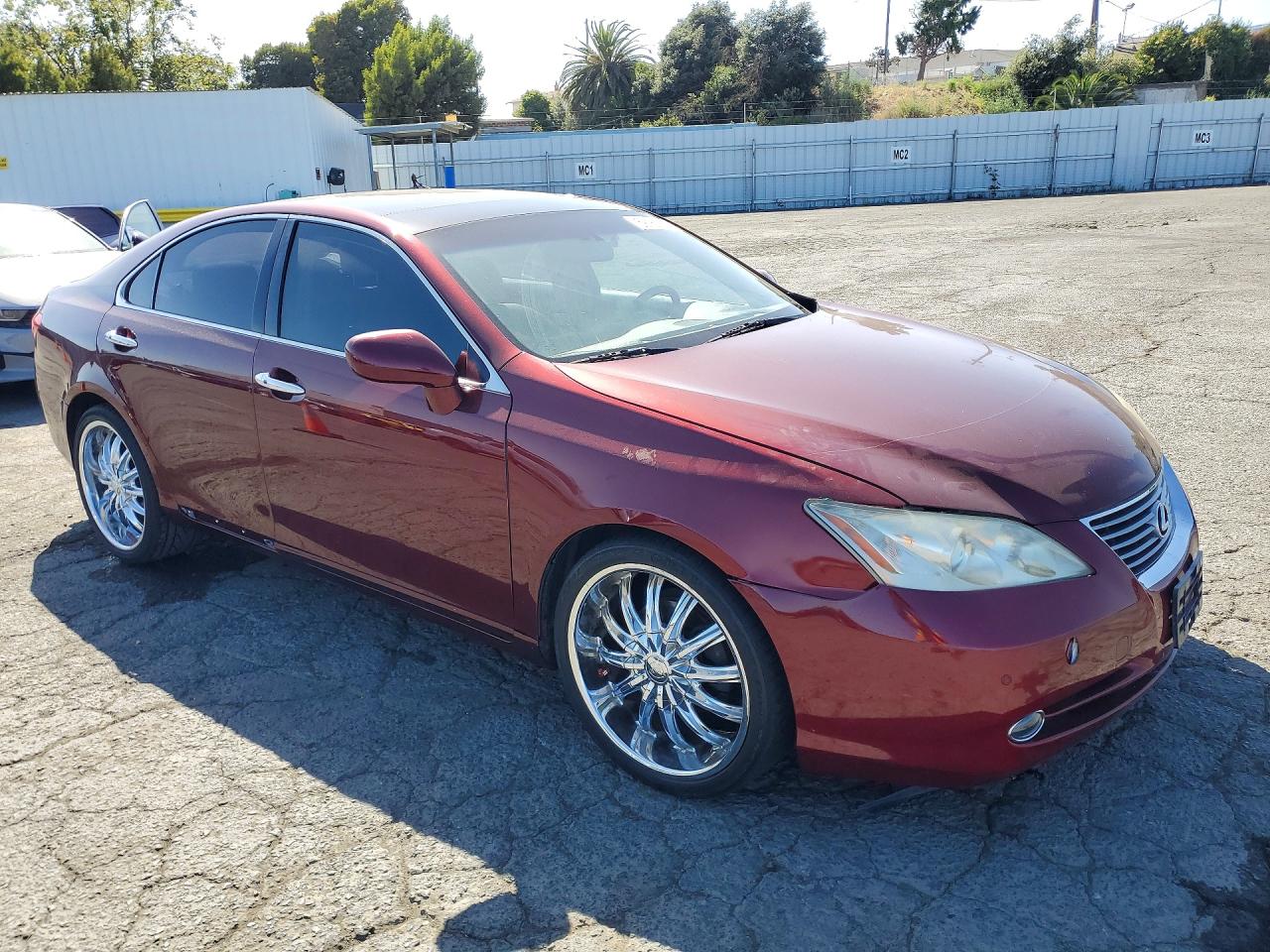 2008 Lexus Es 350 Maroon vin: JTHBJ46G182194876