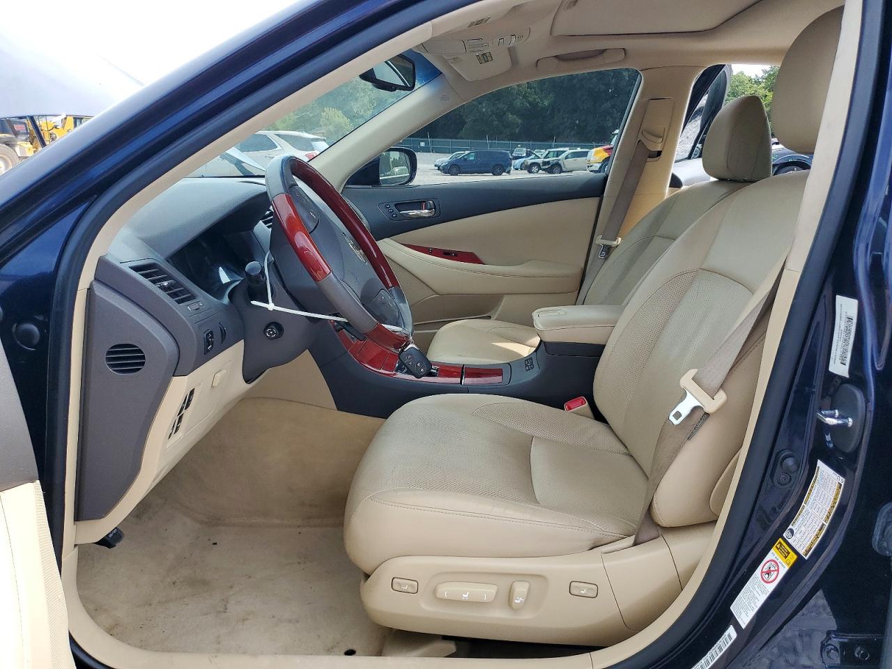 2008 Lexus Es 350 Black vin: JTHBJ46G182211515