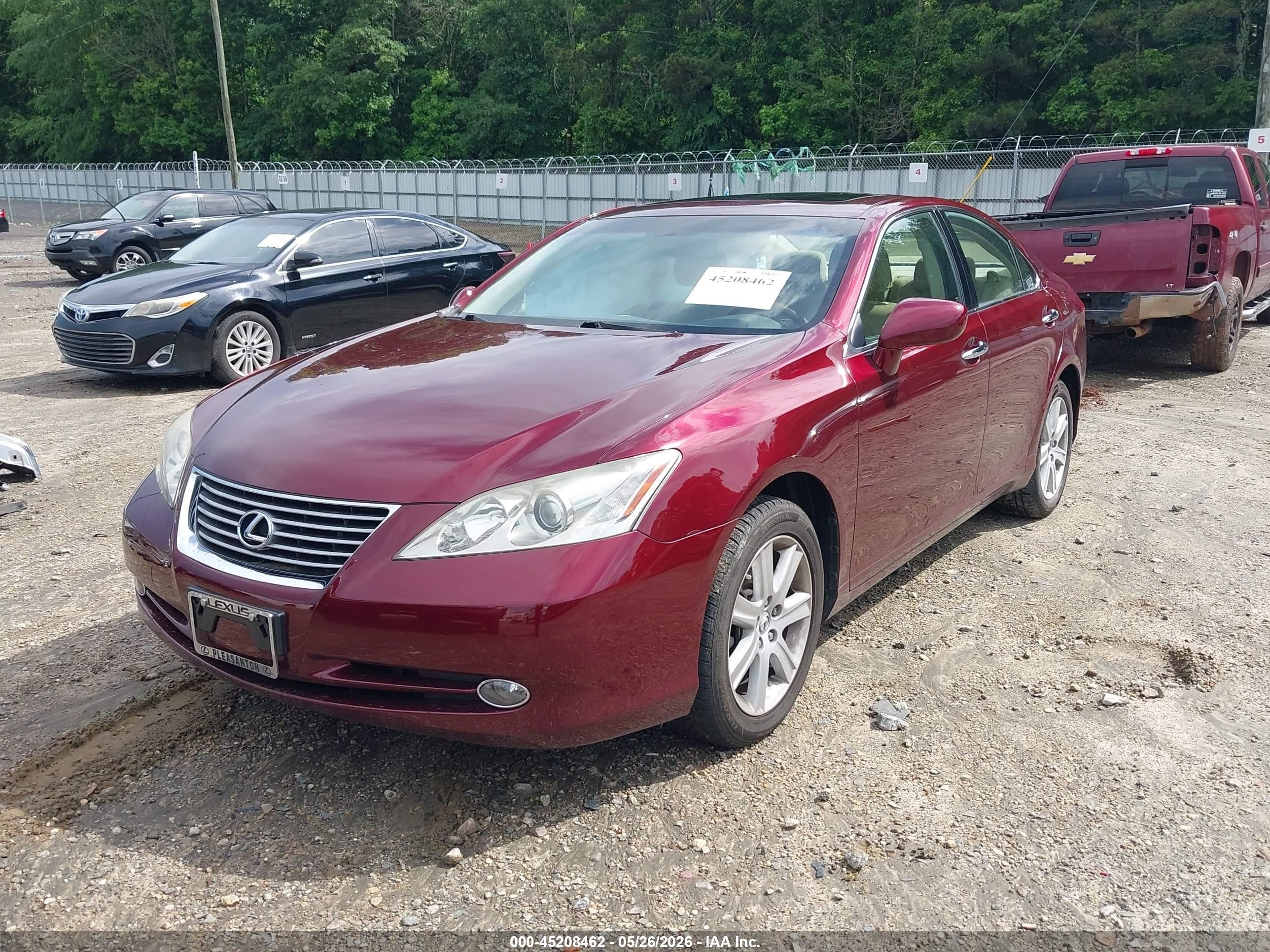 2008 Lexus Es 350   Burgundy vin: JTHBJ46G182220313