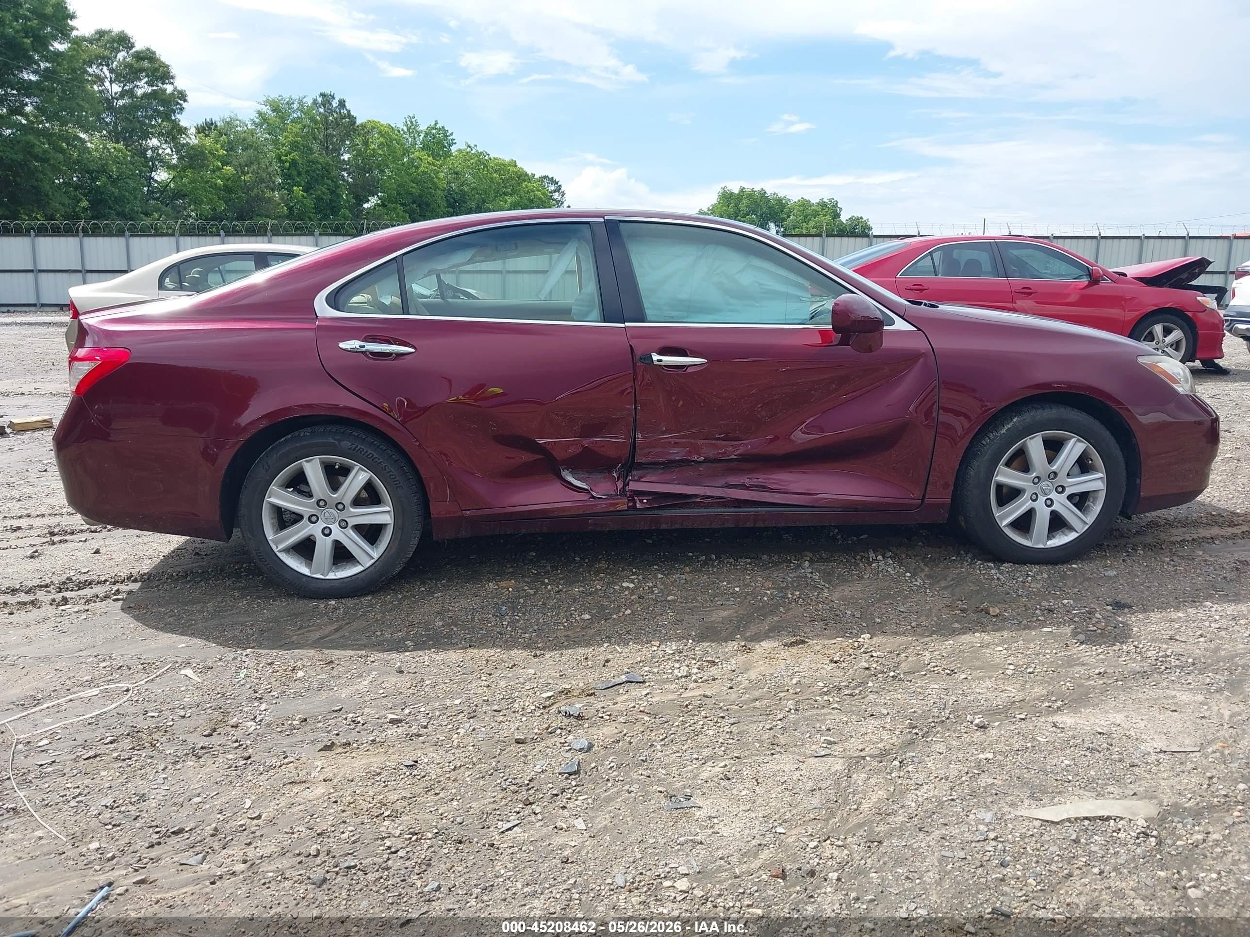 2008 Lexus Es 350   Burgundy vin: JTHBJ46G182220313