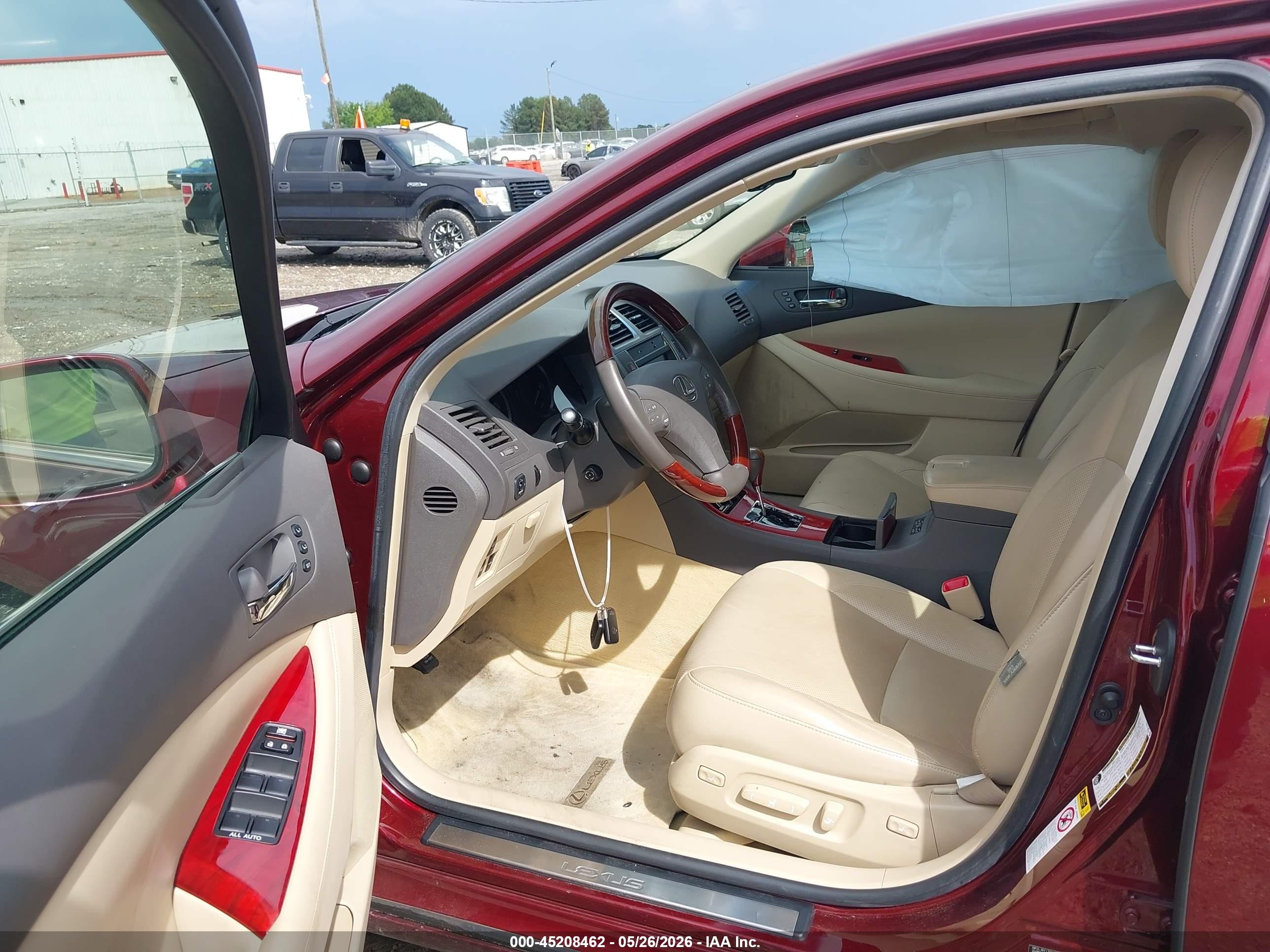 2008 Lexus Es 350   Burgundy vin: JTHBJ46G182220313