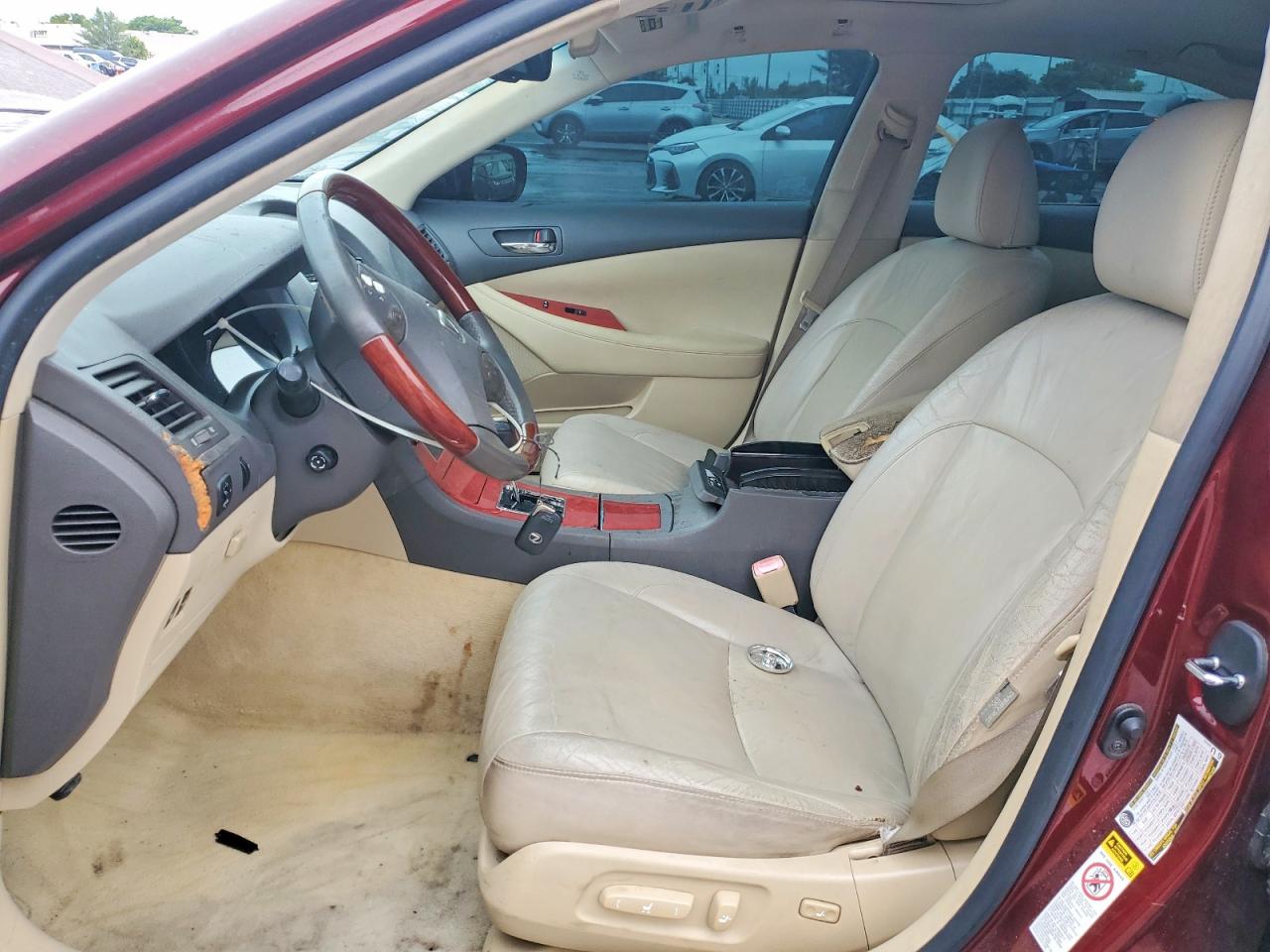 2008 Lexus Es 350 Красный vin: JTHBJ46G182233191