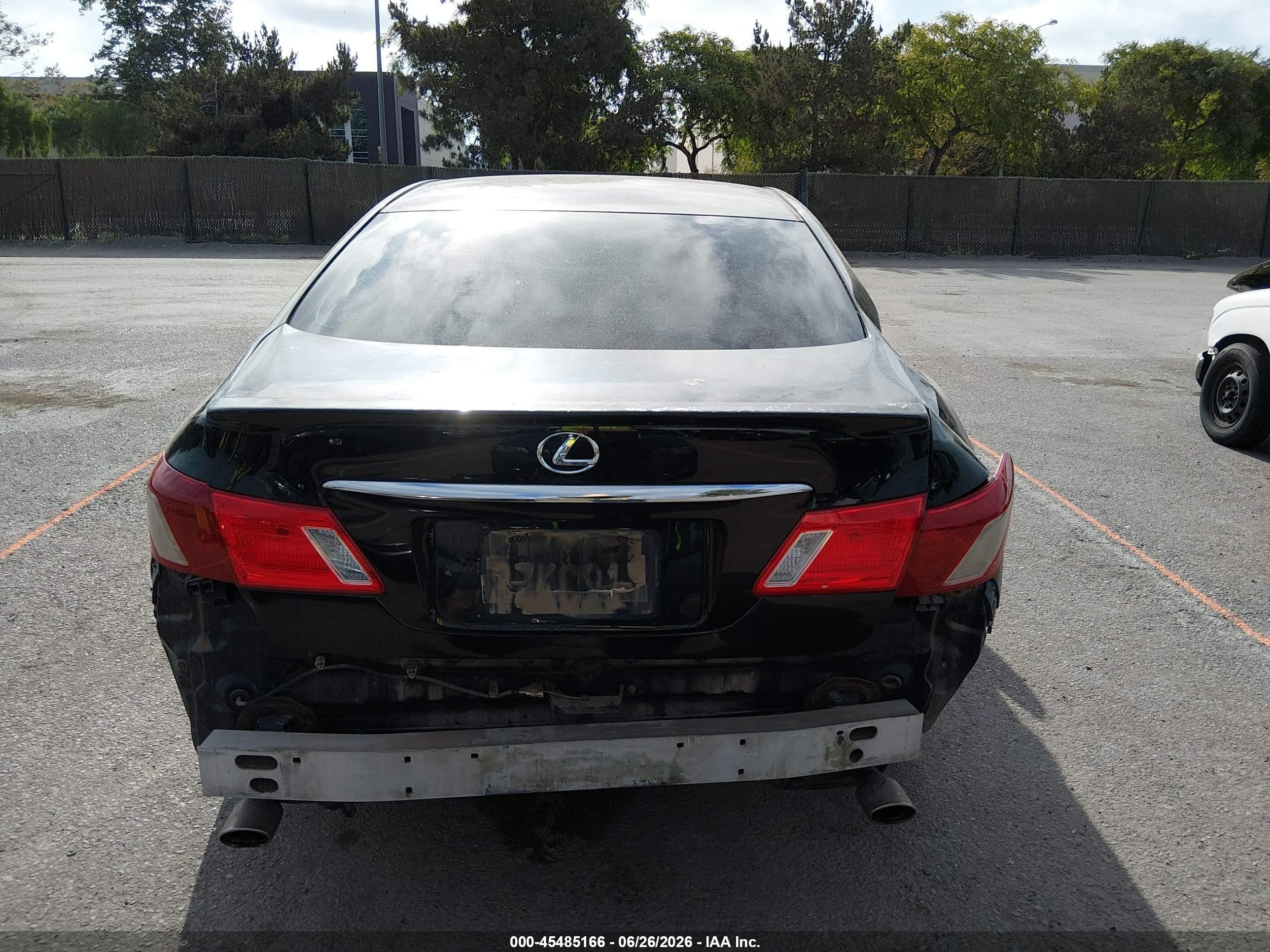 2008 Lexus Es 350   Черный vin: JTHBJ46G182242389