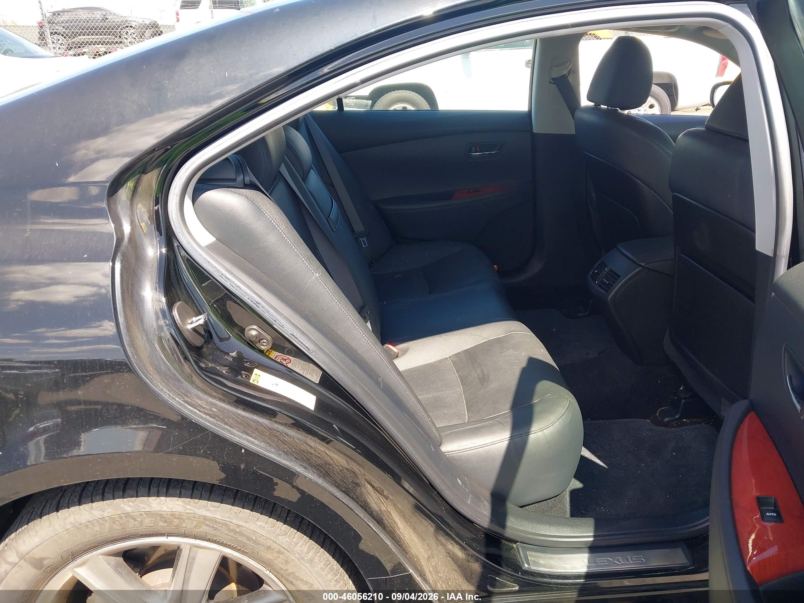 2008 Lexus Es 350   Black vin: JTHBJ46G182252114