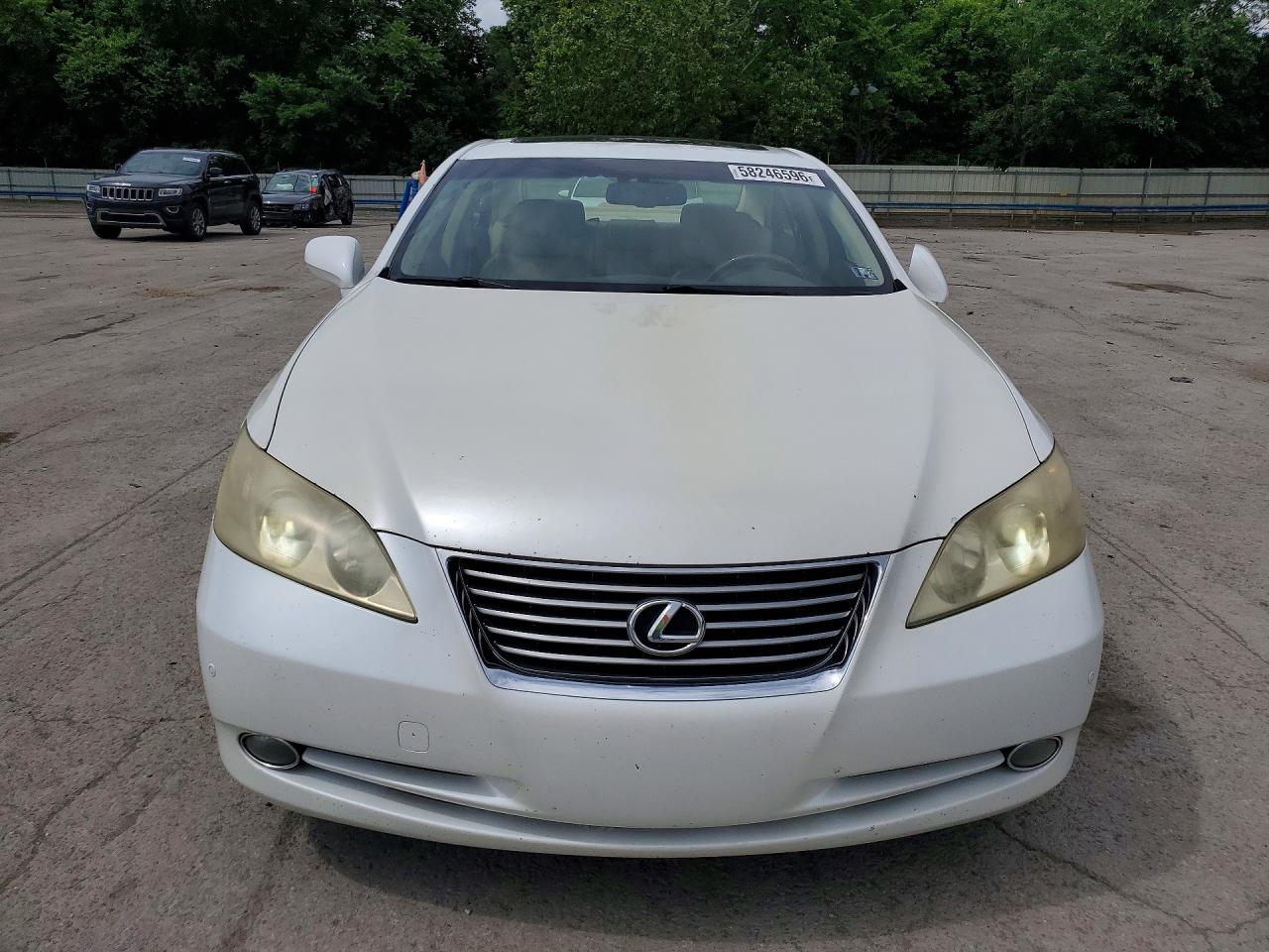 2008 Lexus Es 350 White vin: JTHBJ46G182258558