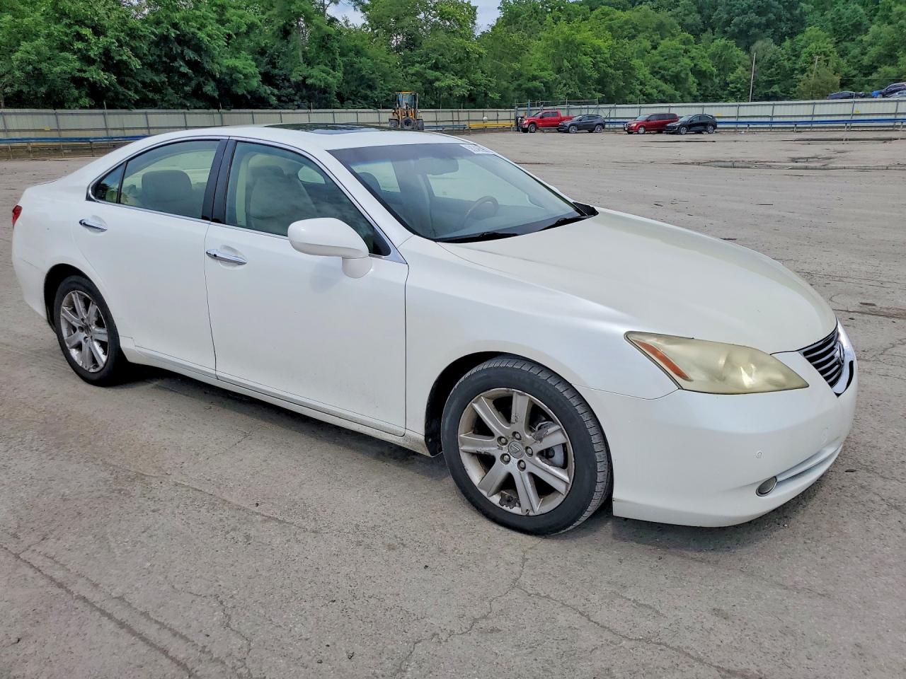 2008 Lexus Es 350 White vin: JTHBJ46G182258558