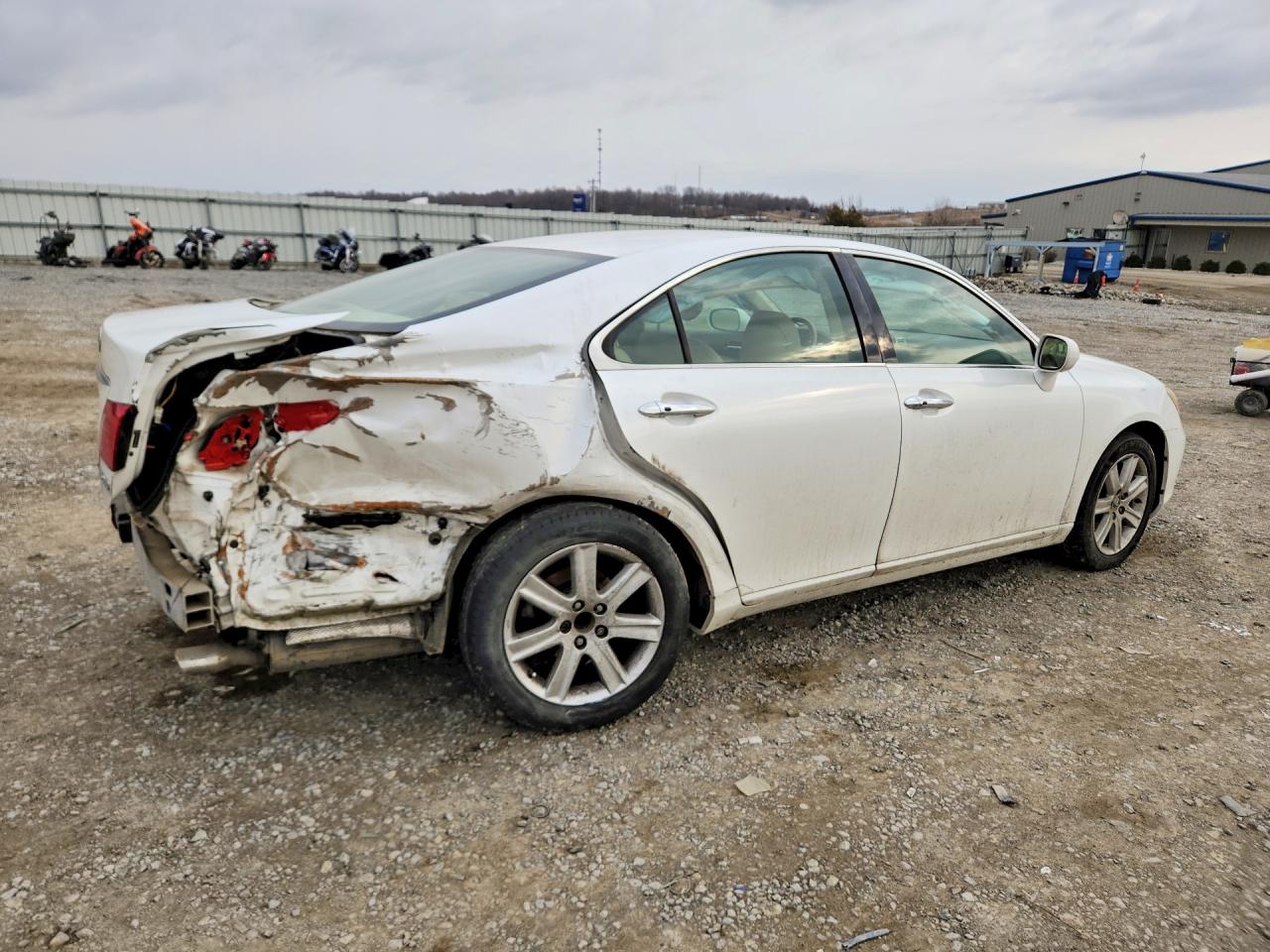 2008 Lexus Es 350 White vin: JTHBJ46G182260150