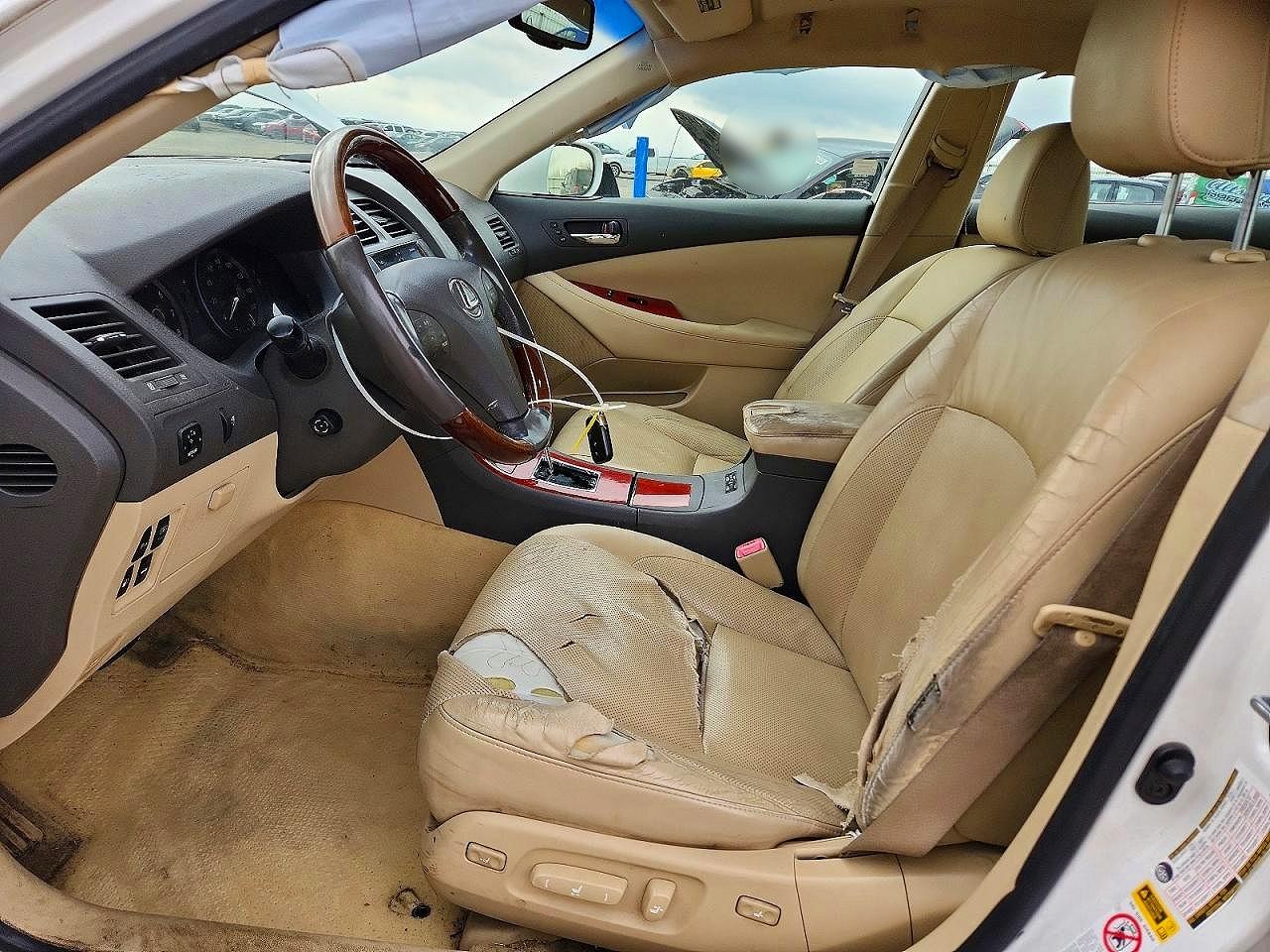 2008 Lexus Es 350 White vin: JTHBJ46G182260150