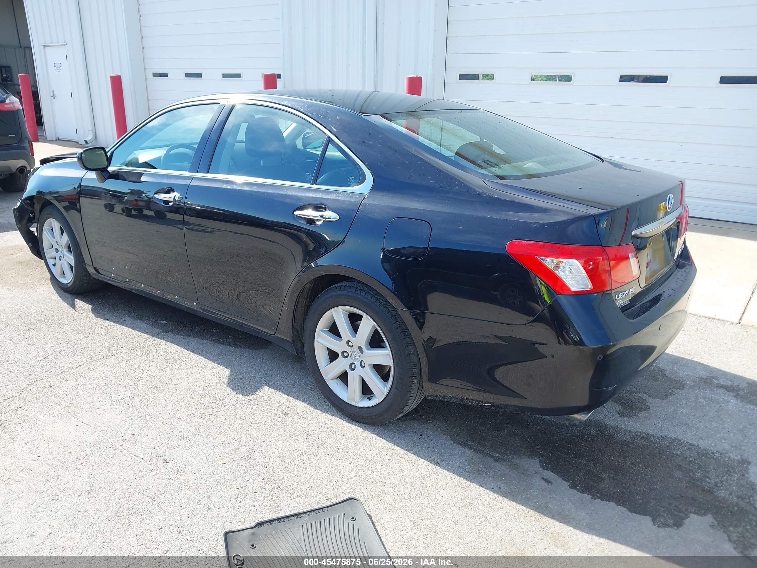 2008 Lexus Es 350   Black vin: JTHBJ46G182261735