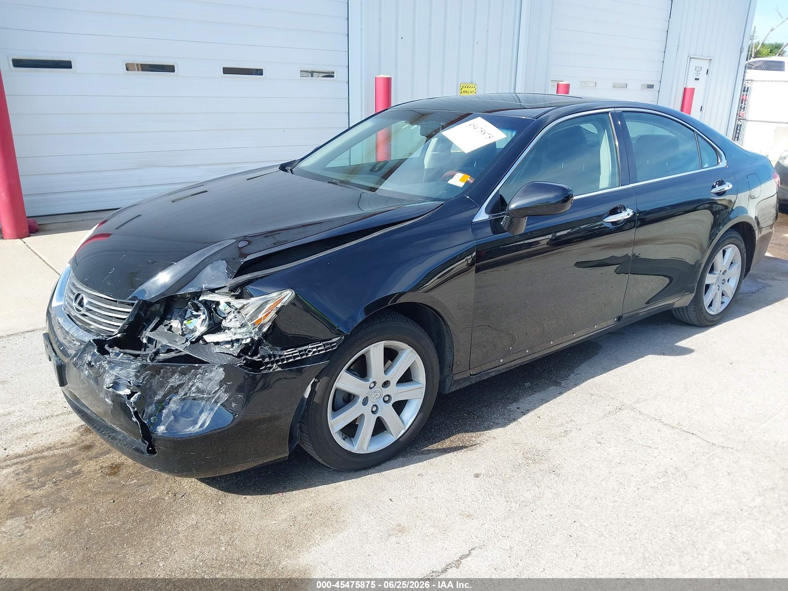 2008 Lexus Es 350   Black vin: JTHBJ46G182261735