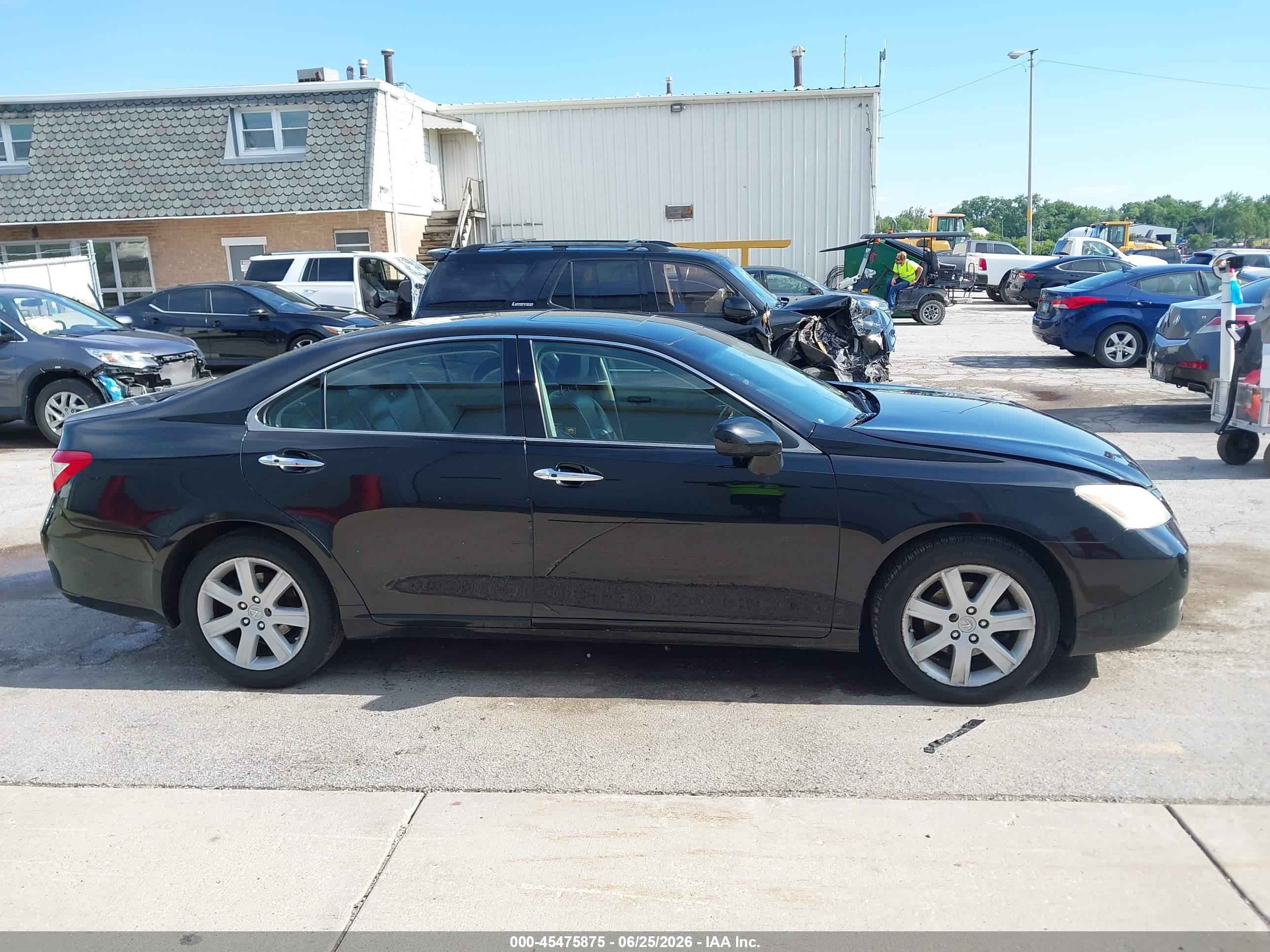 2008 Lexus Es 350   Black vin: JTHBJ46G182261735