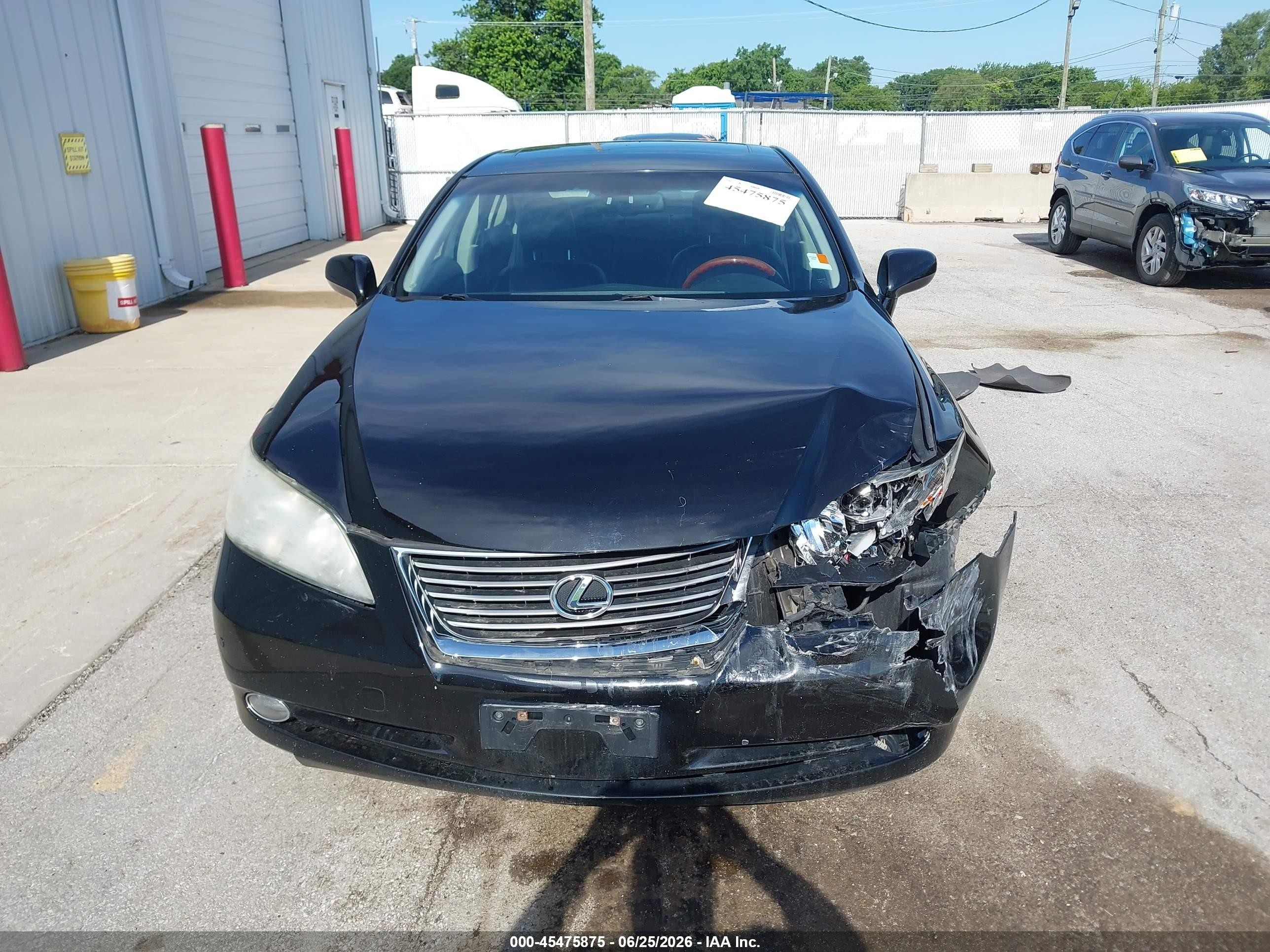 2008 Lexus Es 350   Black vin: JTHBJ46G182261735