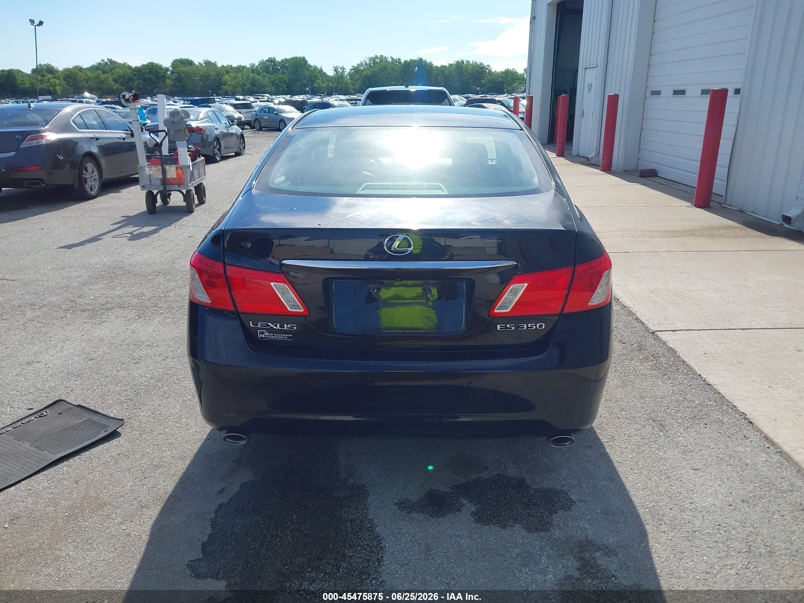 2008 Lexus Es 350   Black vin: JTHBJ46G182261735