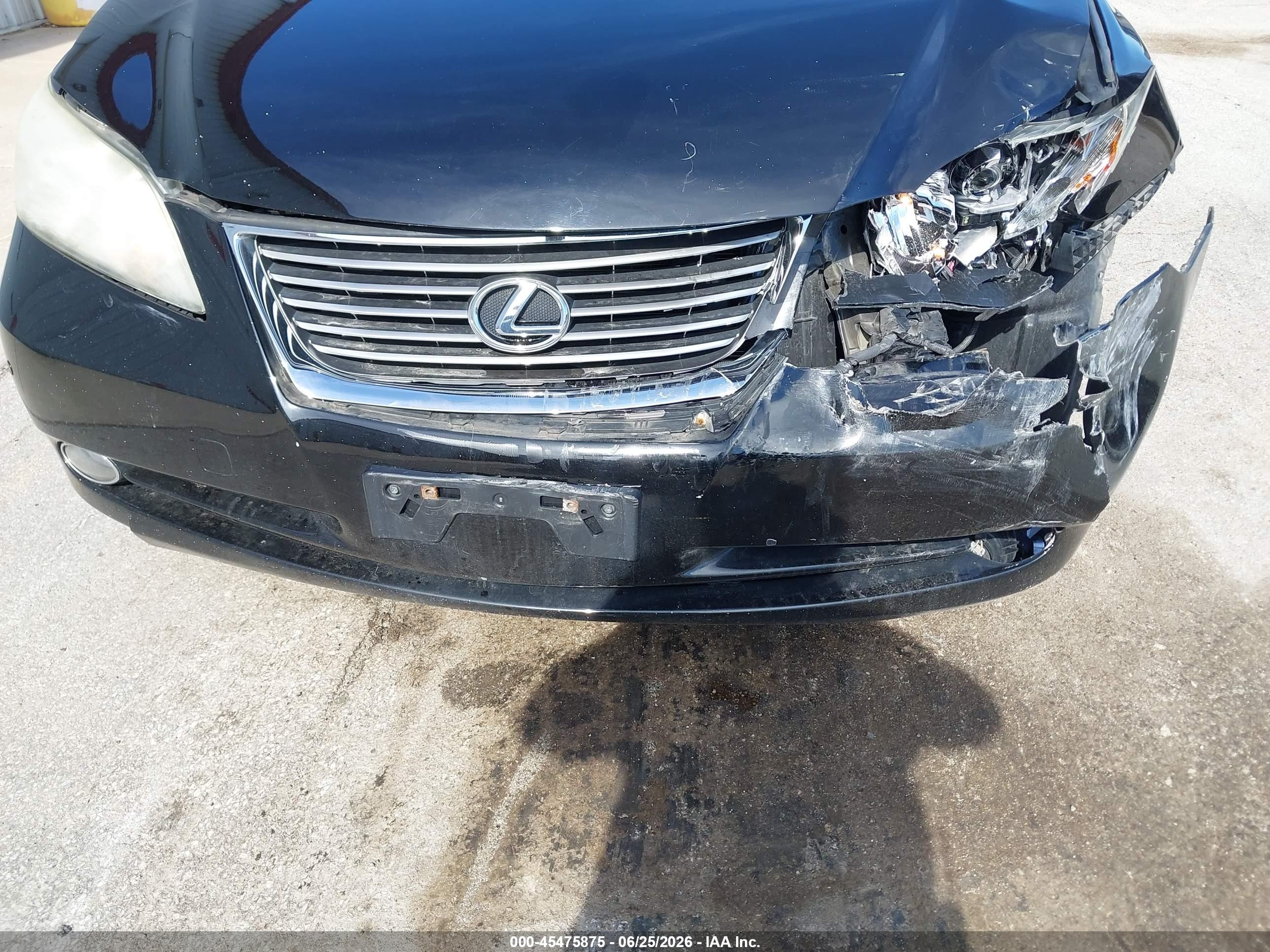 2008 Lexus Es 350   Black vin: JTHBJ46G182261735