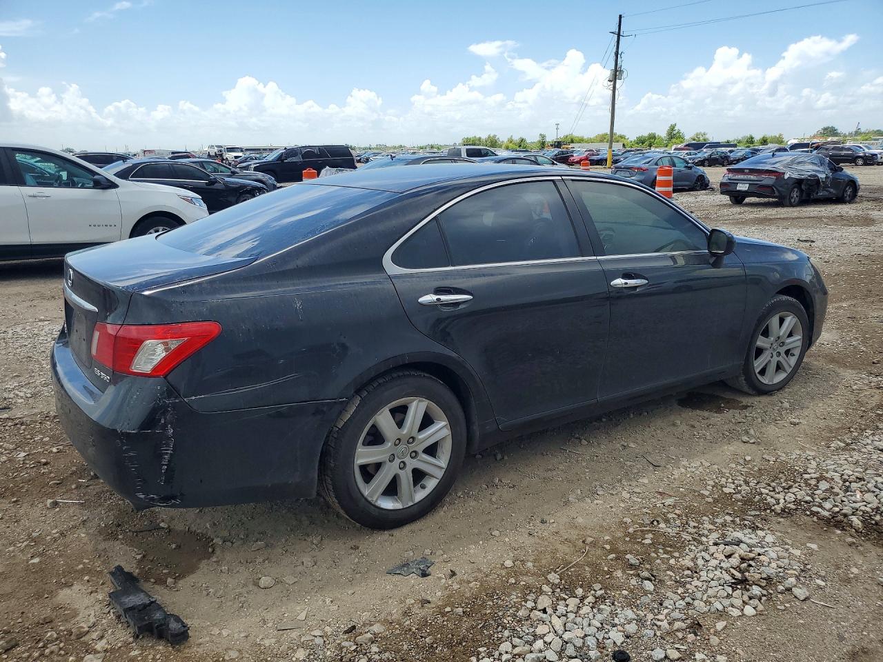 2008 Lexus Es 350 Black vin: JTHBJ46G182269222