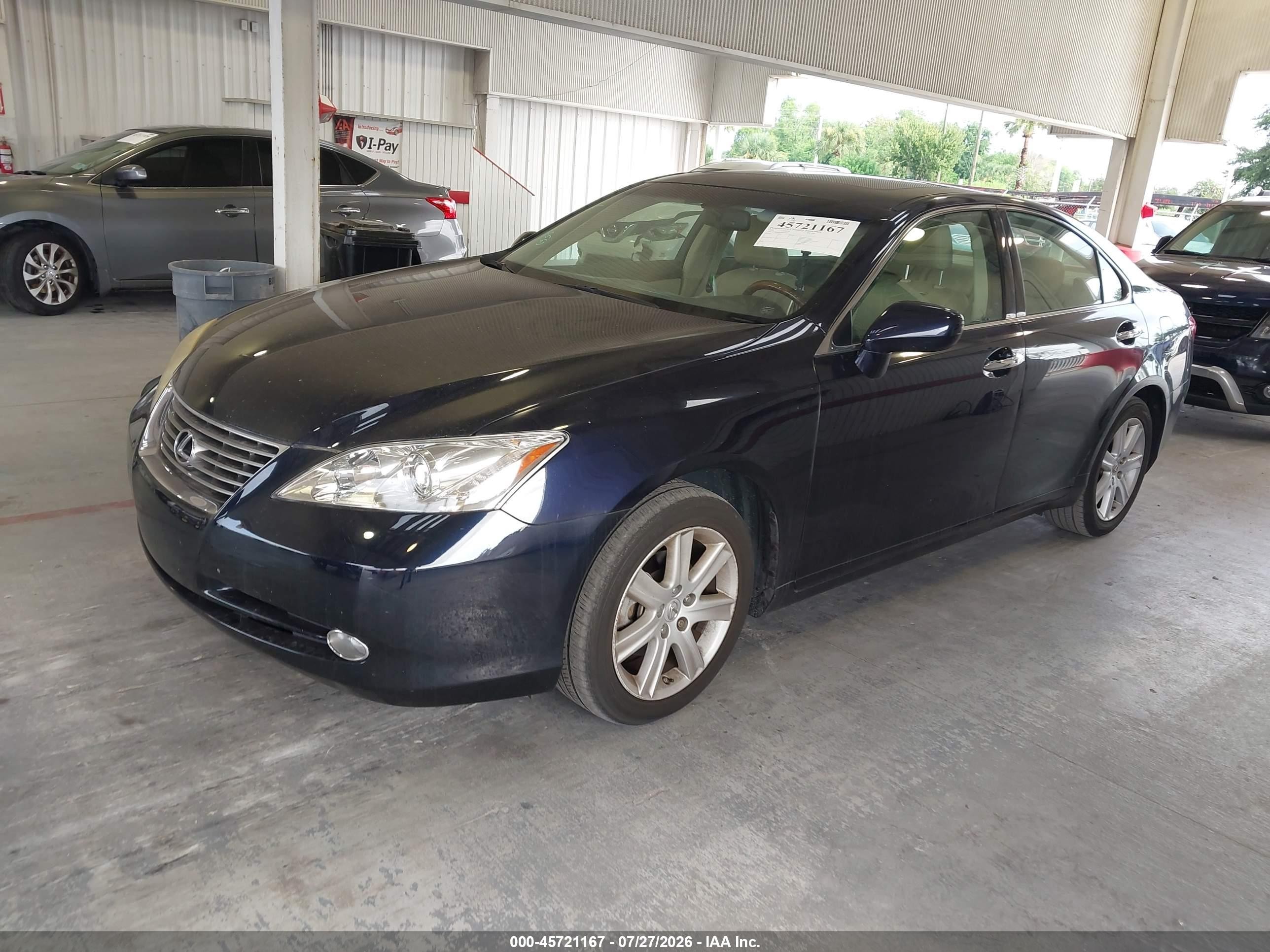 2008 Lexus Es 350   Blue vin: JTHBJ46G182273691