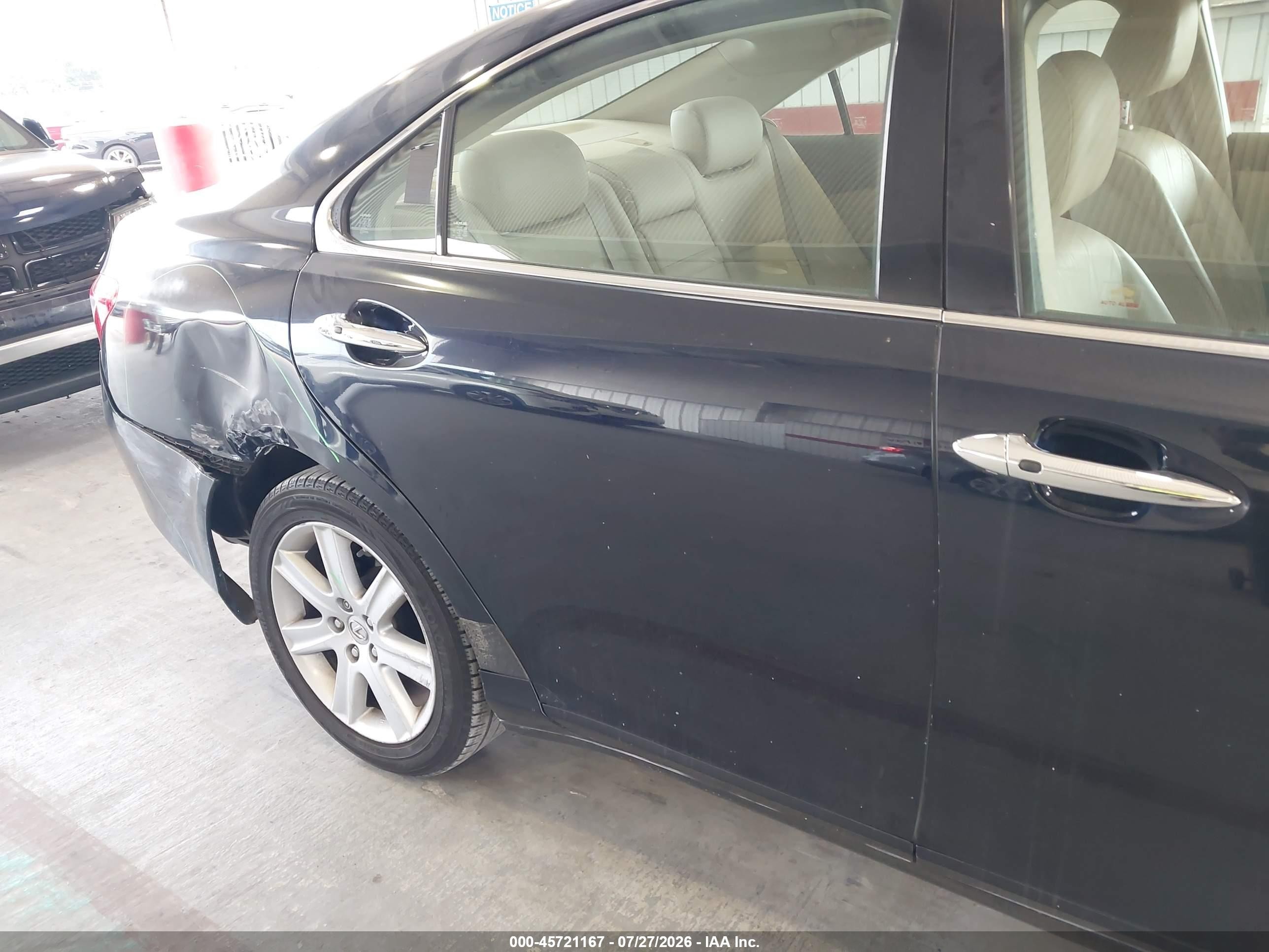 2008 Lexus Es 350   Blue vin: JTHBJ46G182273691