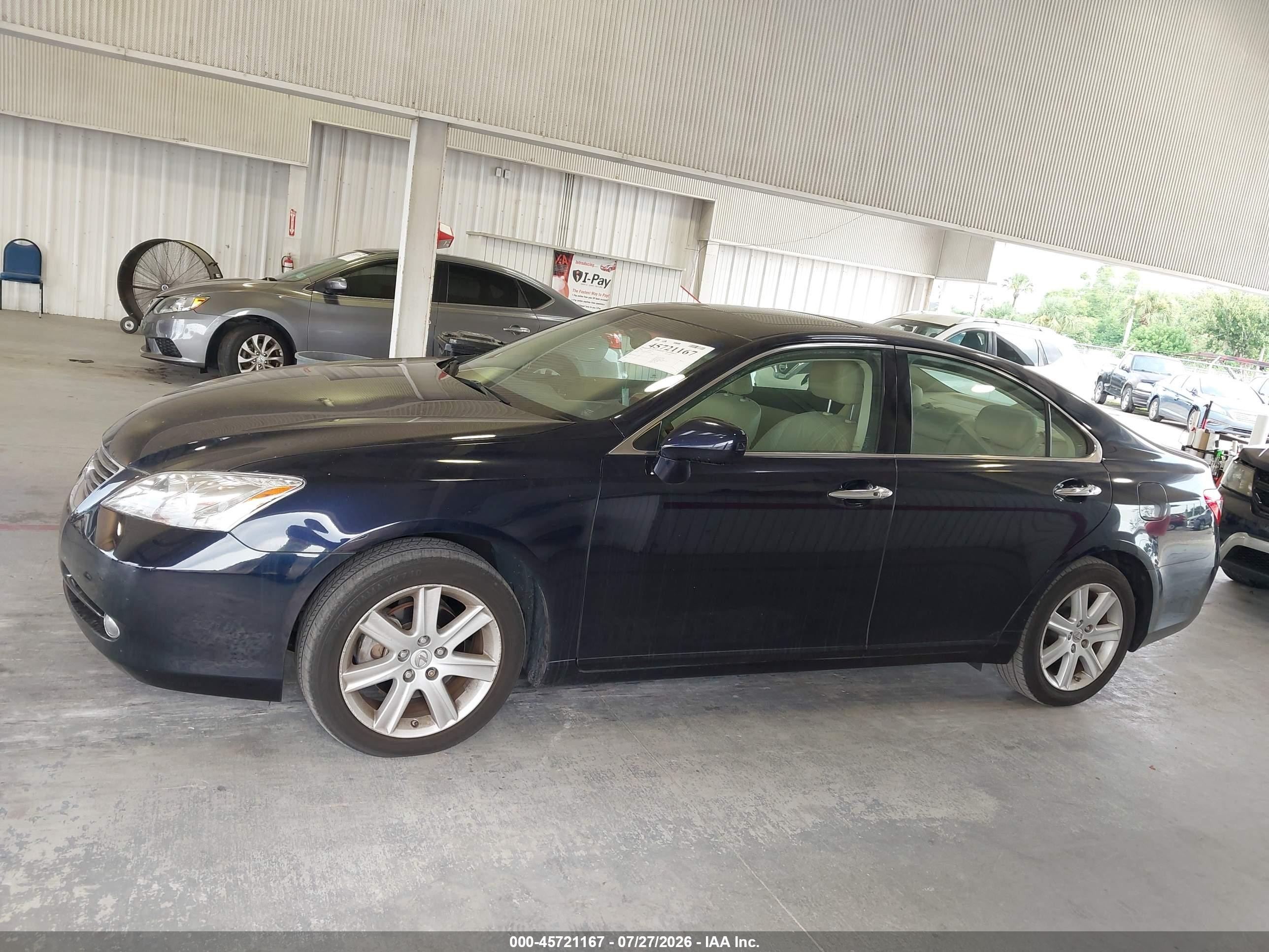 2008 Lexus Es 350   Blue vin: JTHBJ46G182273691