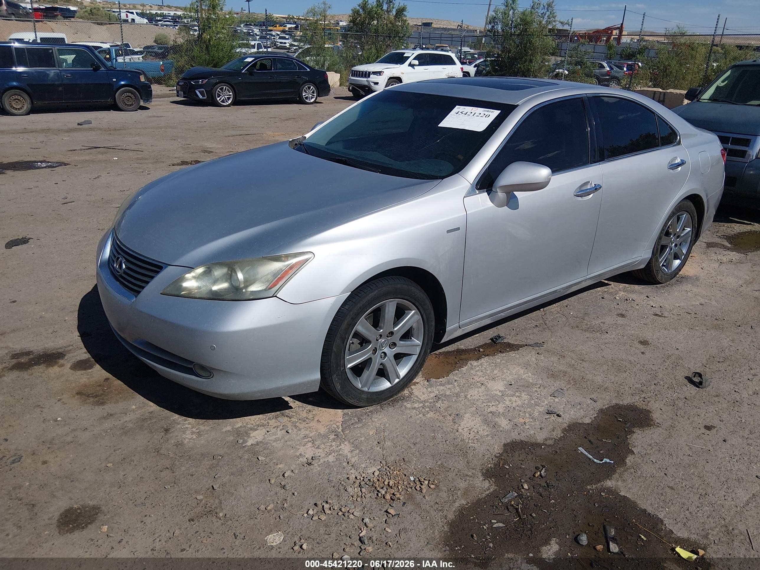 2009 Lexus Es 350 Silver vin: JTHBJ46G192274633