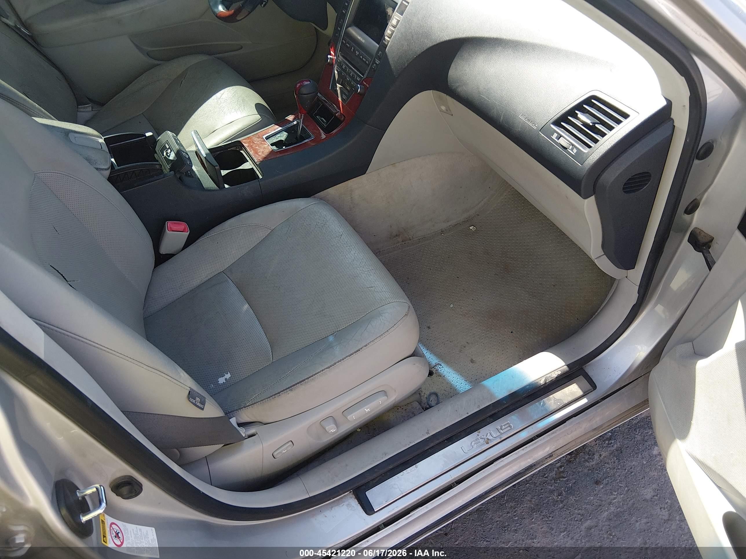 2009 Lexus Es 350 Silver vin: JTHBJ46G192274633