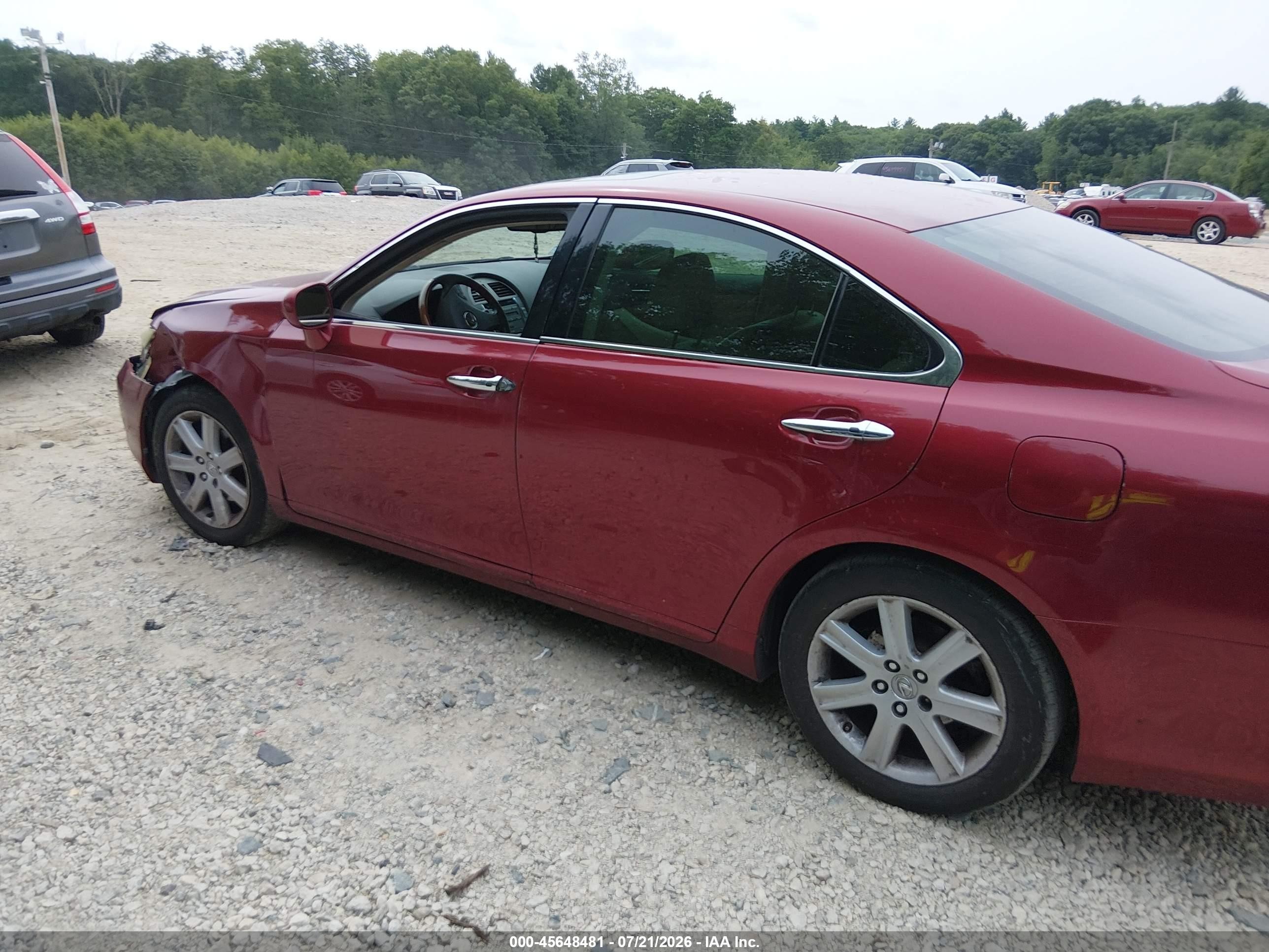 2009 Lexus Es 350   Красный vin: JTHBJ46G192281212