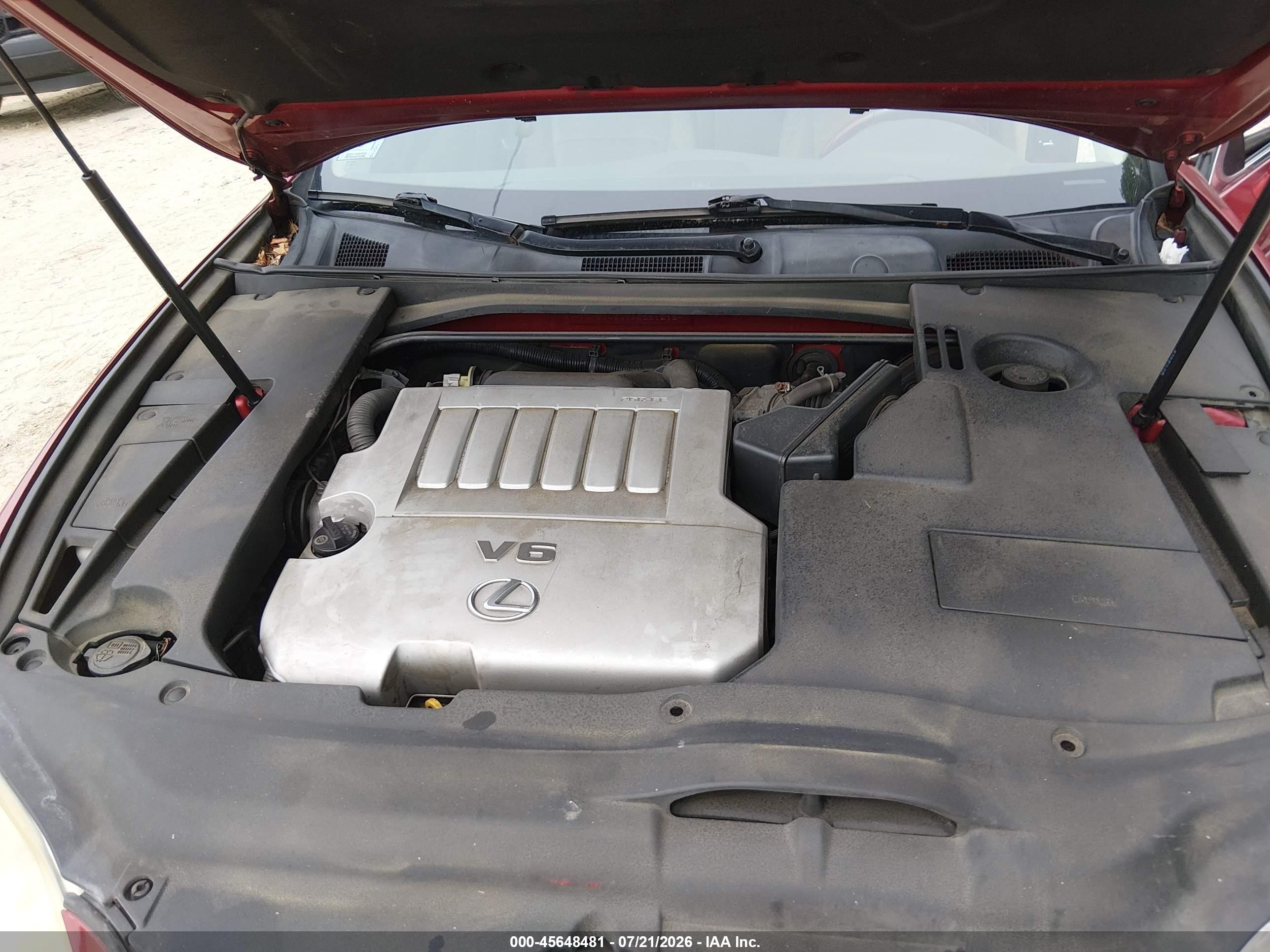 2009 Lexus Es 350   Красный vin: JTHBJ46G192281212