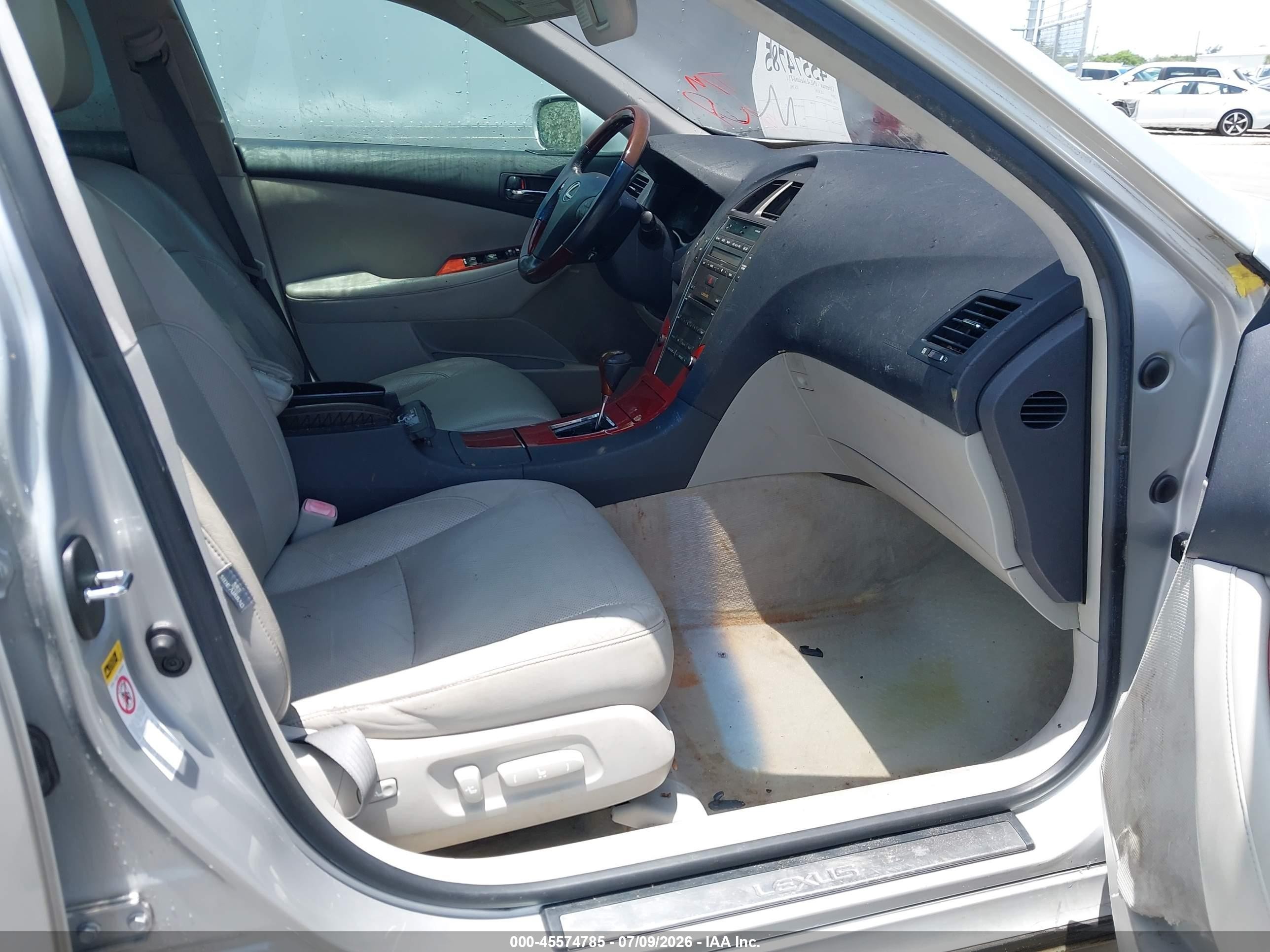 2009 Lexus Es 350   Silver vin: JTHBJ46G192292758