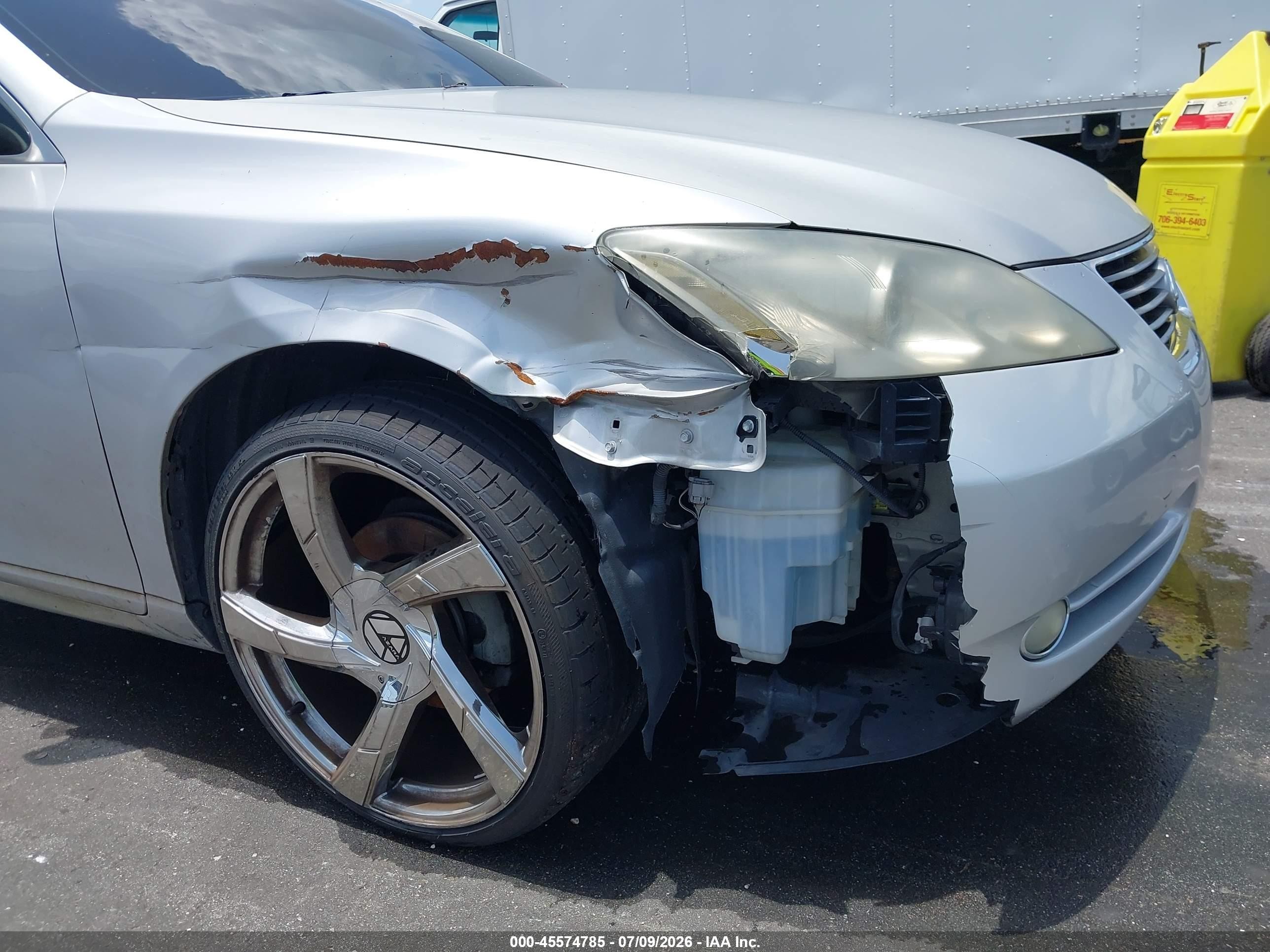 2009 Lexus Es 350   Silver vin: JTHBJ46G192292758