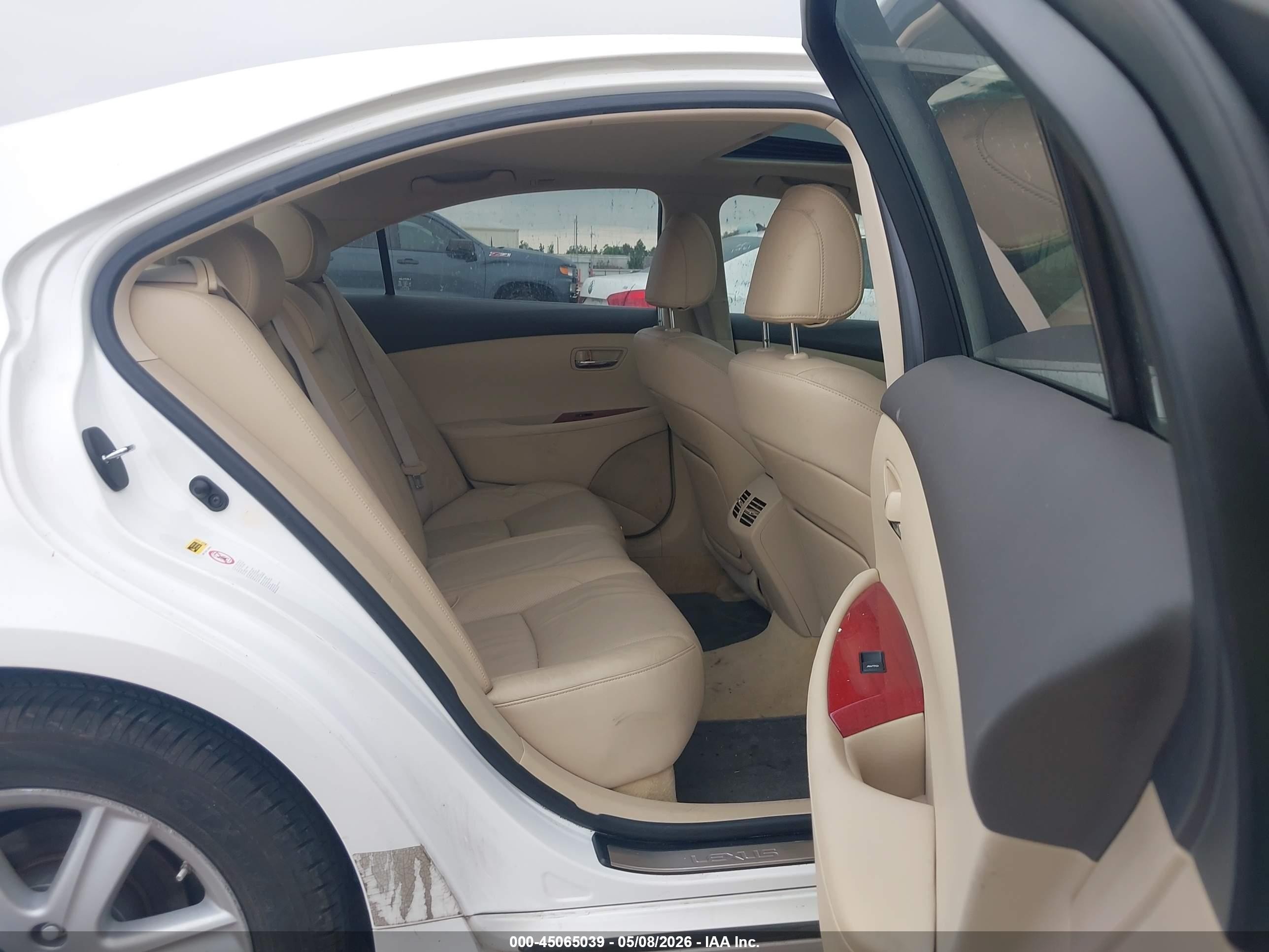 2009 Lexus Es 350   White vin: JTHBJ46G192297992