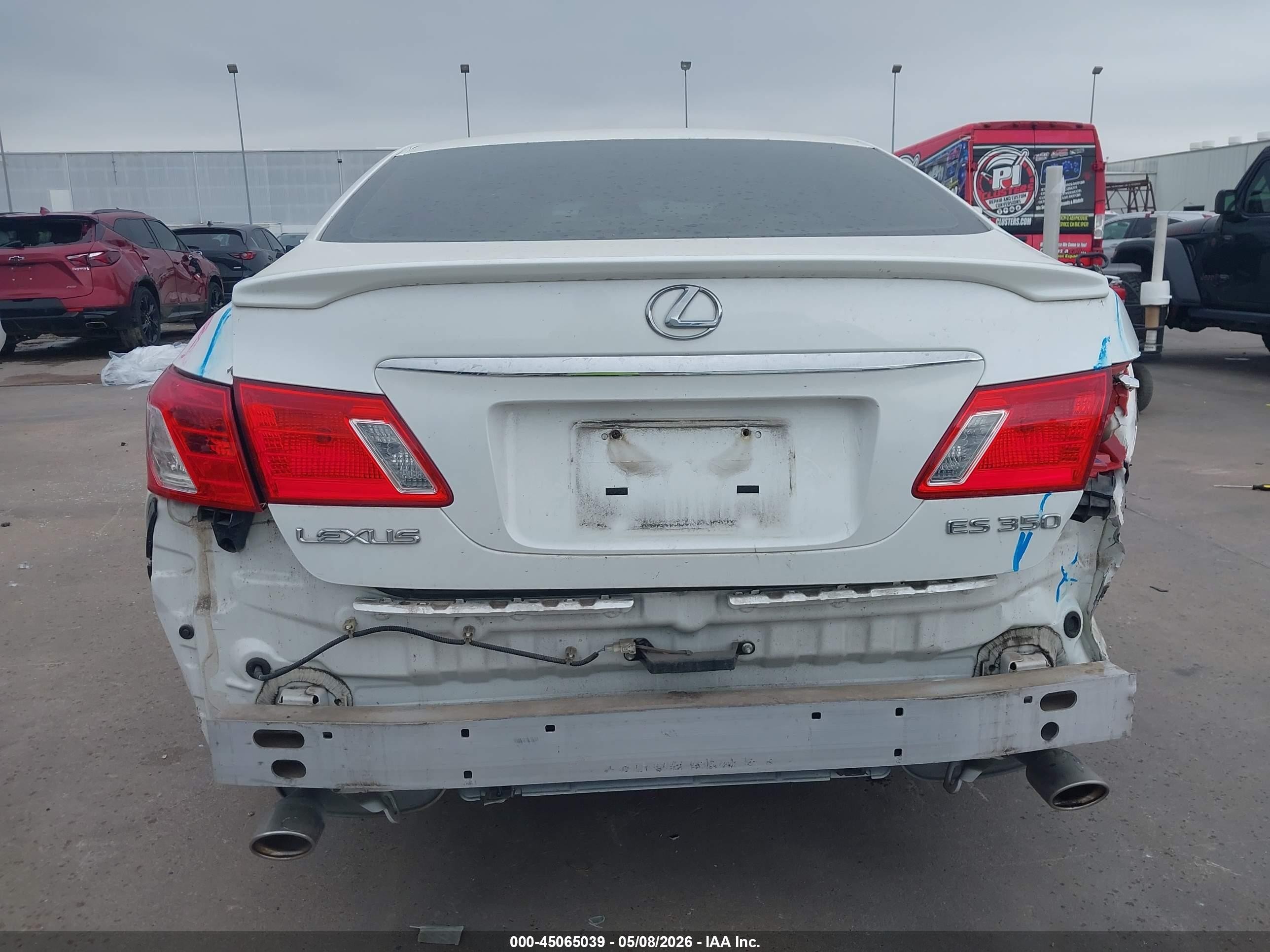 2009 Lexus Es 350   White vin: JTHBJ46G192297992