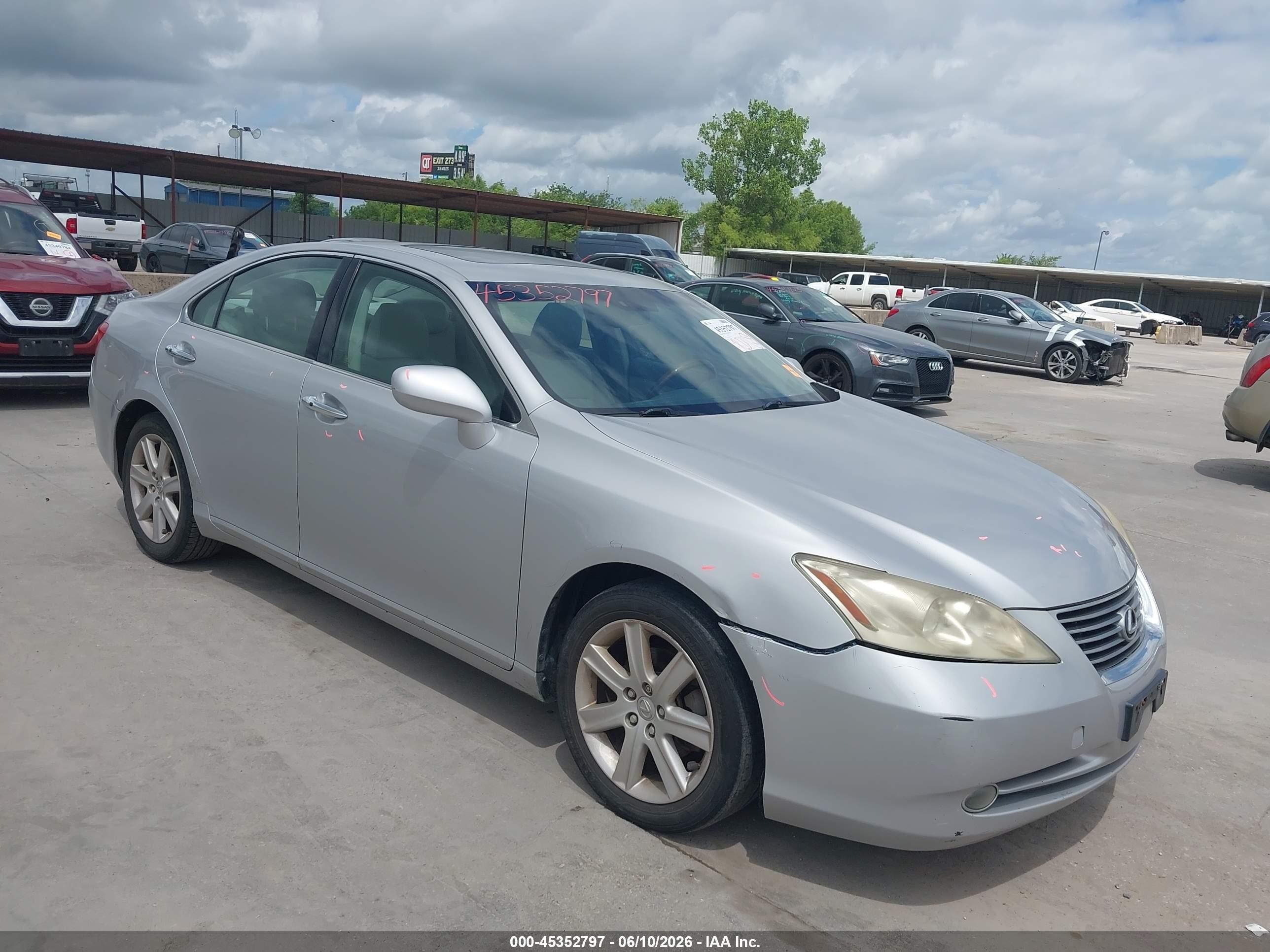 2009 Lexus Es 350   Silver vin: JTHBJ46G192305296