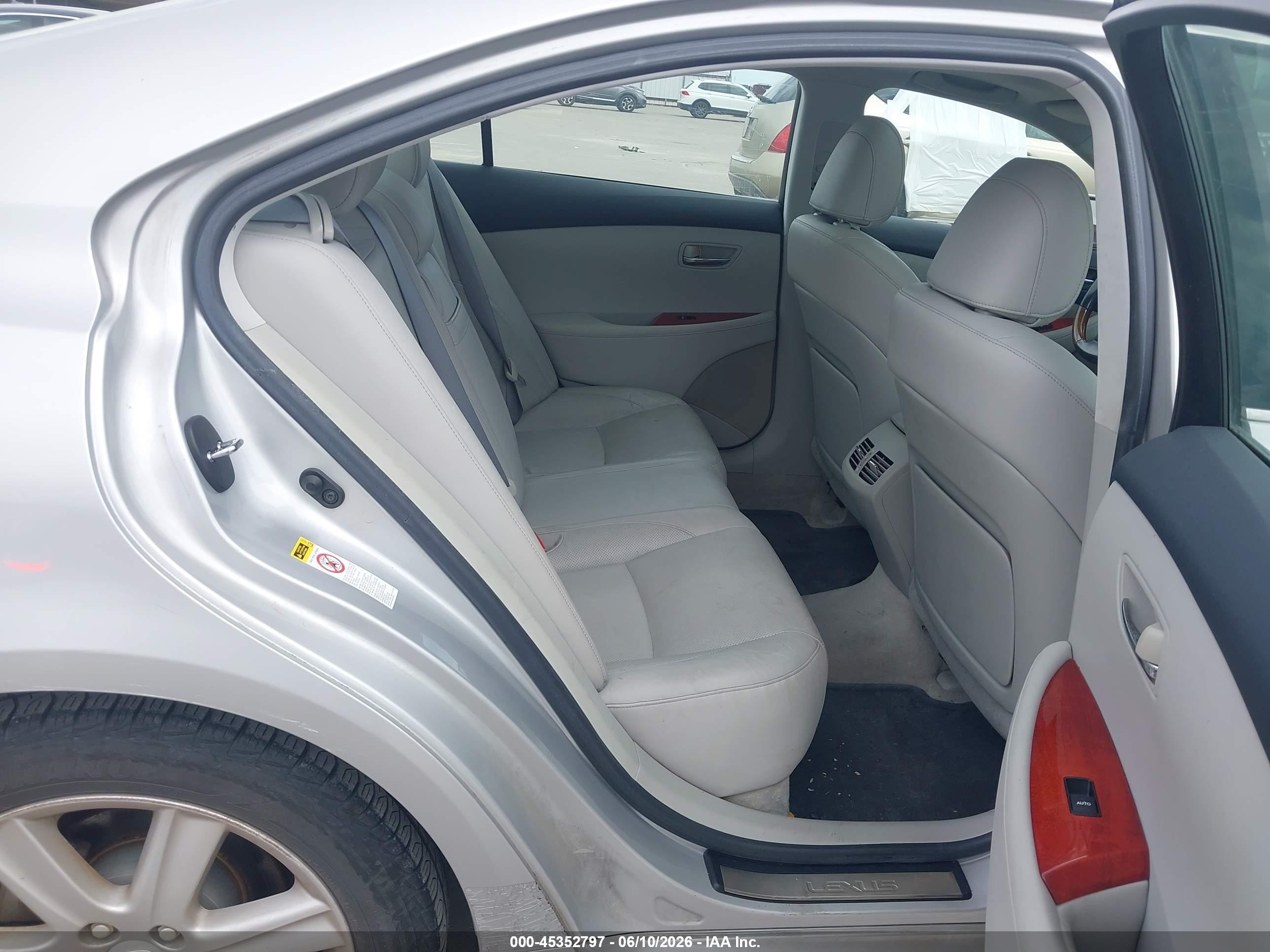2009 Lexus Es 350   Silver vin: JTHBJ46G192305296