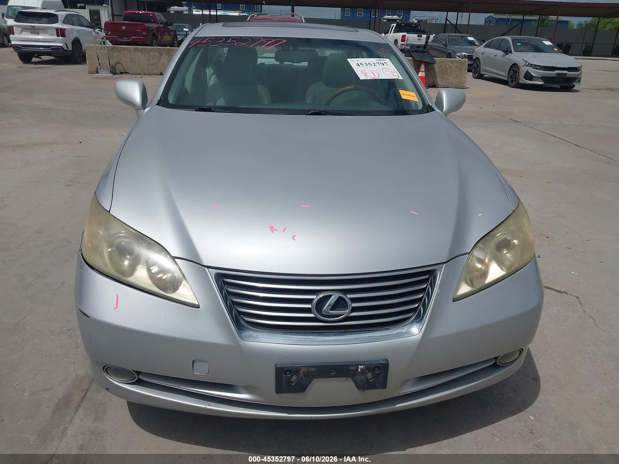 2009 Lexus Es 350   Silver vin: JTHBJ46G192305296