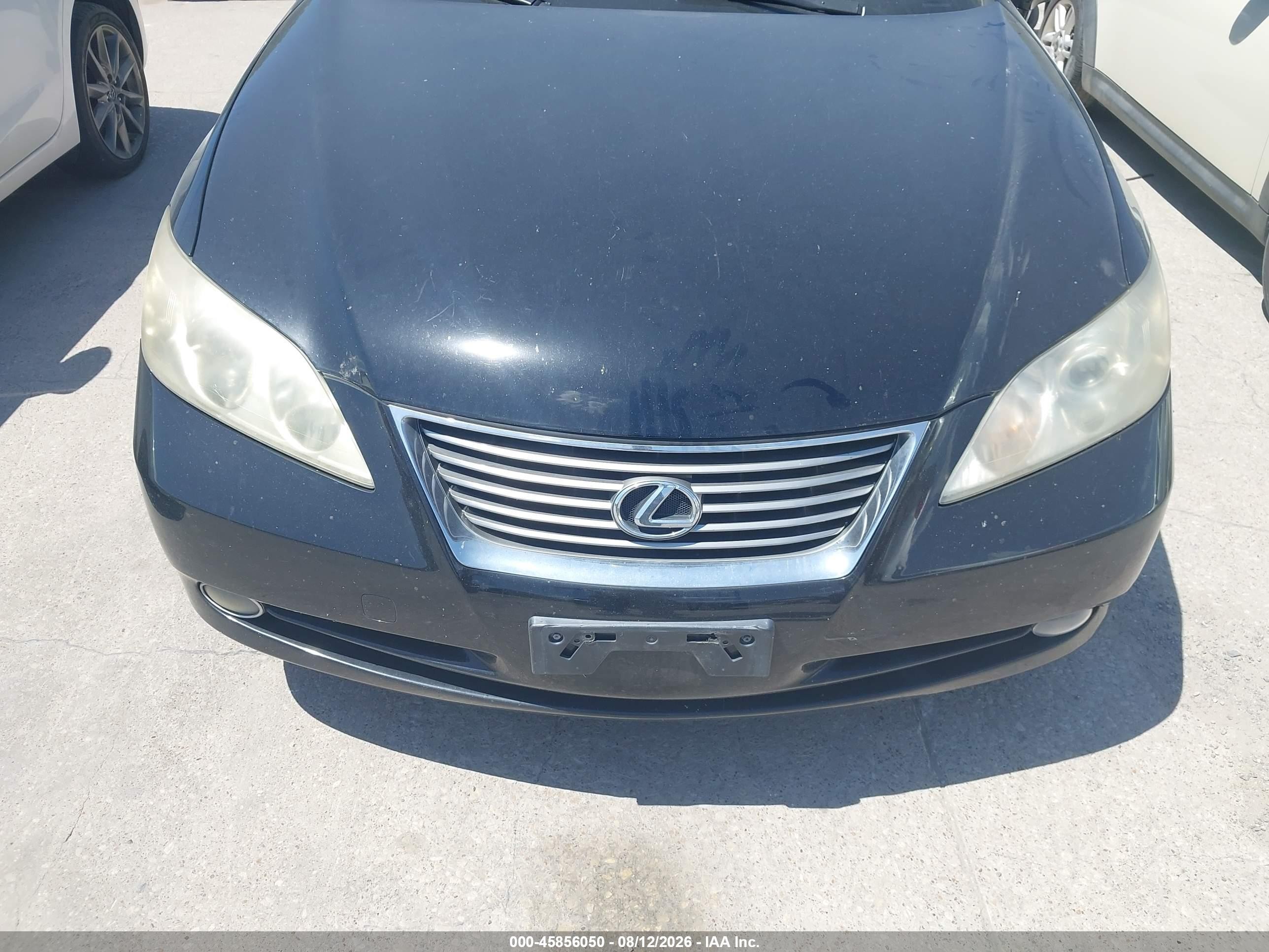 2009 Lexus Es 350   Black vin: JTHBJ46G192317061