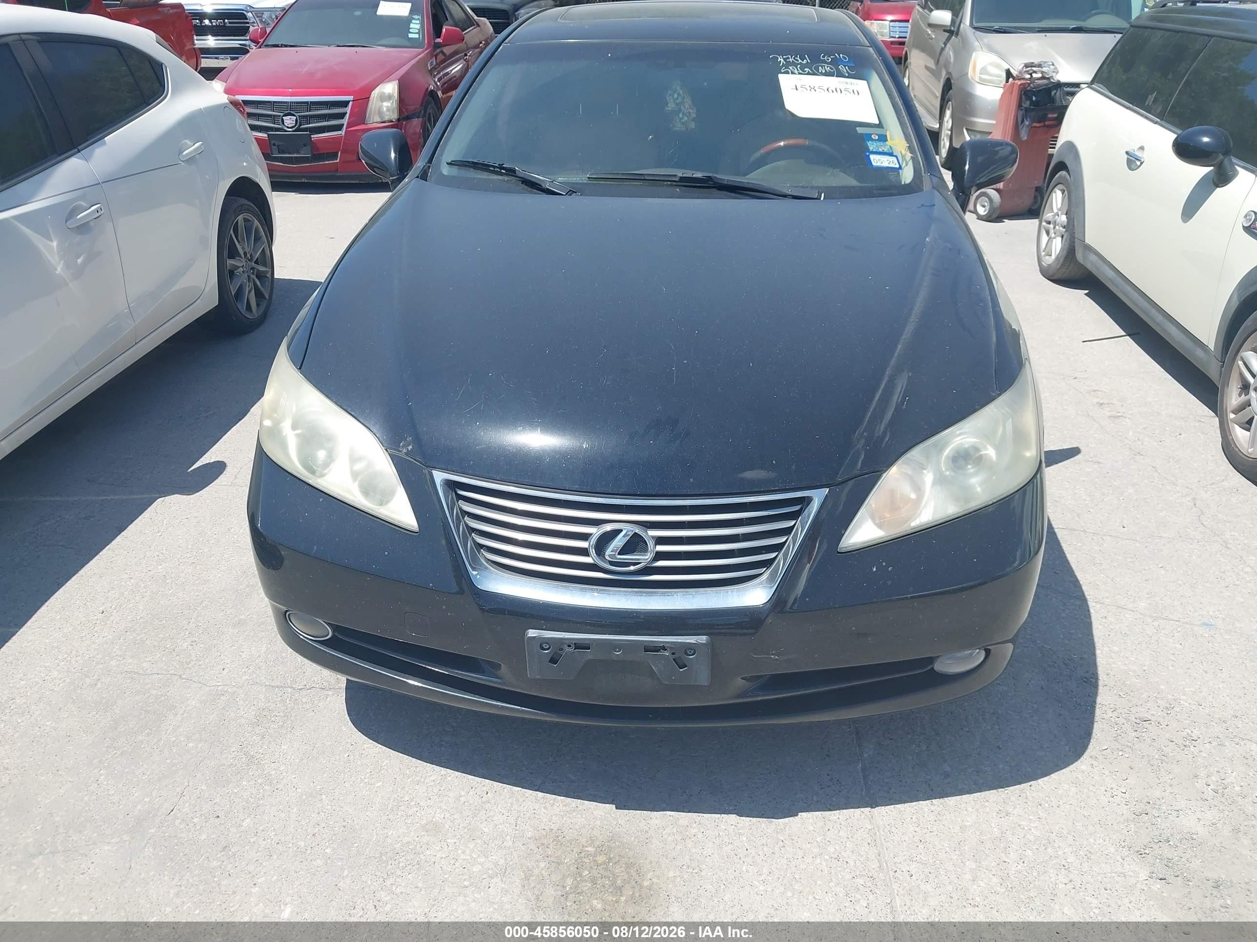 2009 Lexus Es 350   Black vin: JTHBJ46G192317061