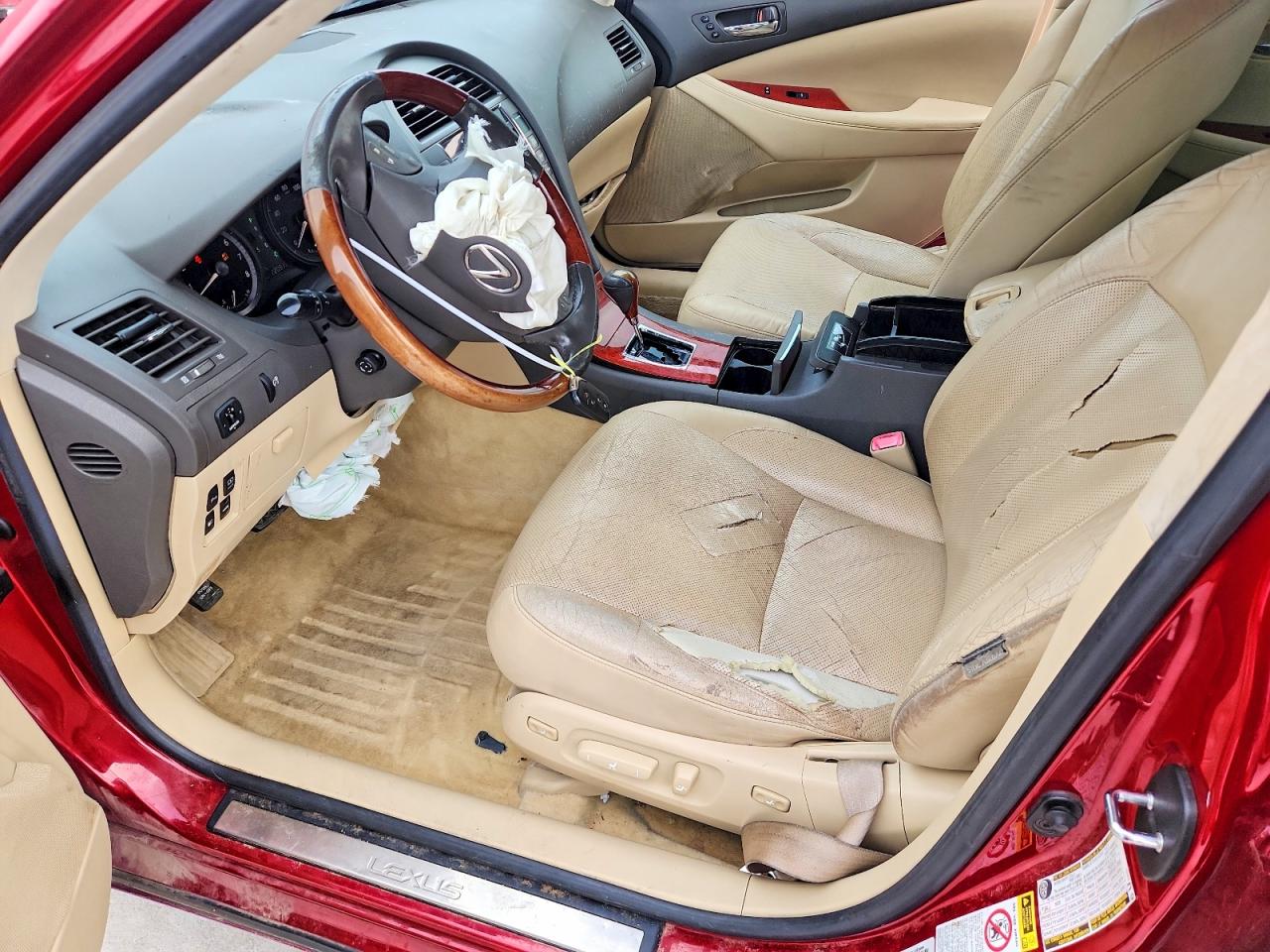 2009 Lexus Es 350 Red vin: JTHBJ46G192319652